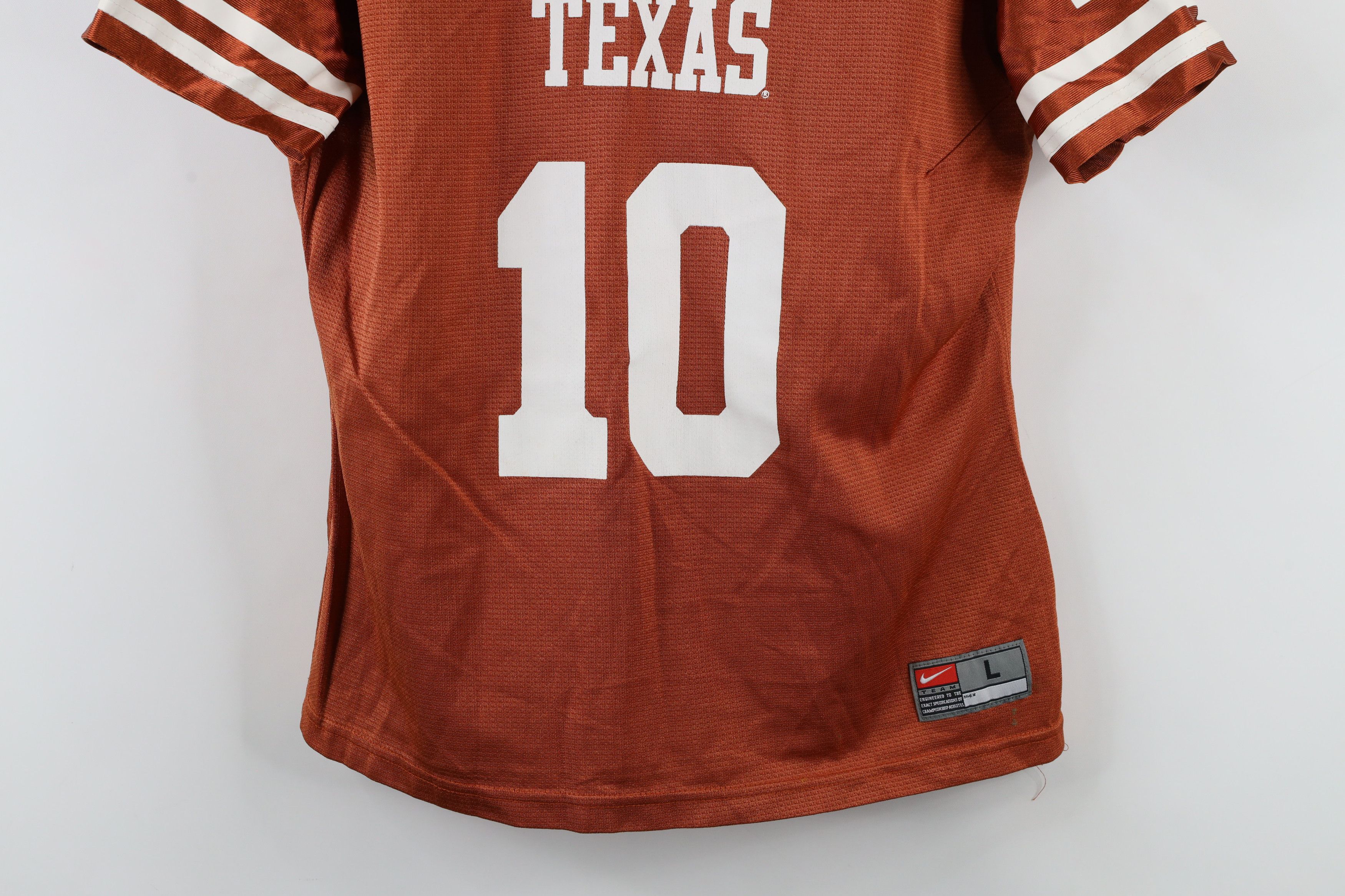 Nike × Vintage Vintage Y2K Nike University of Texas Football Jersey #10 Size L / US 10 / IT 46 - 3 Thumbnail