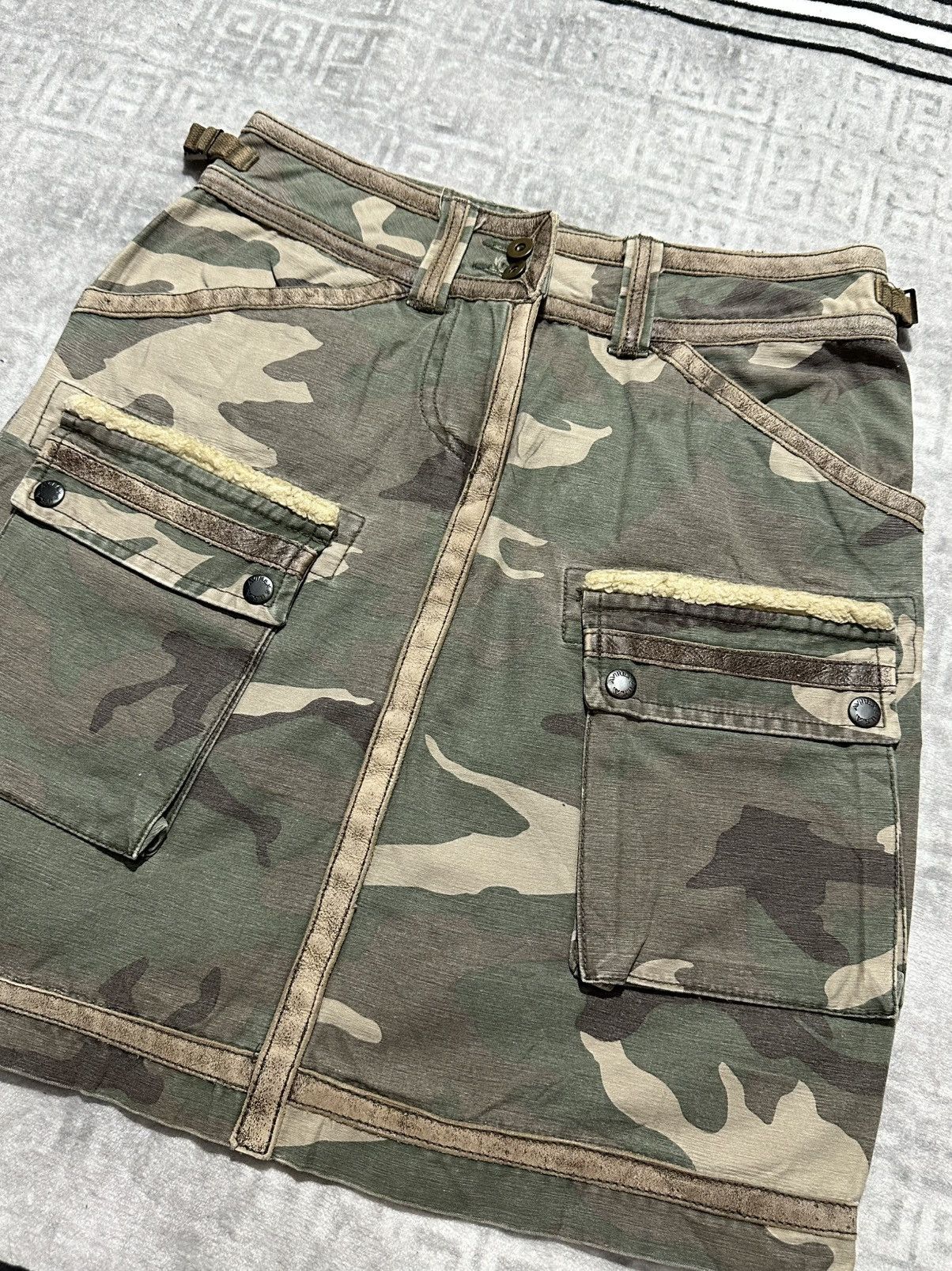 Avirex 🔥sale🔥Avirex Authentic Camo Cargo Skirt Size 30" / US 8 / IT 44 - 5 Thumbnail