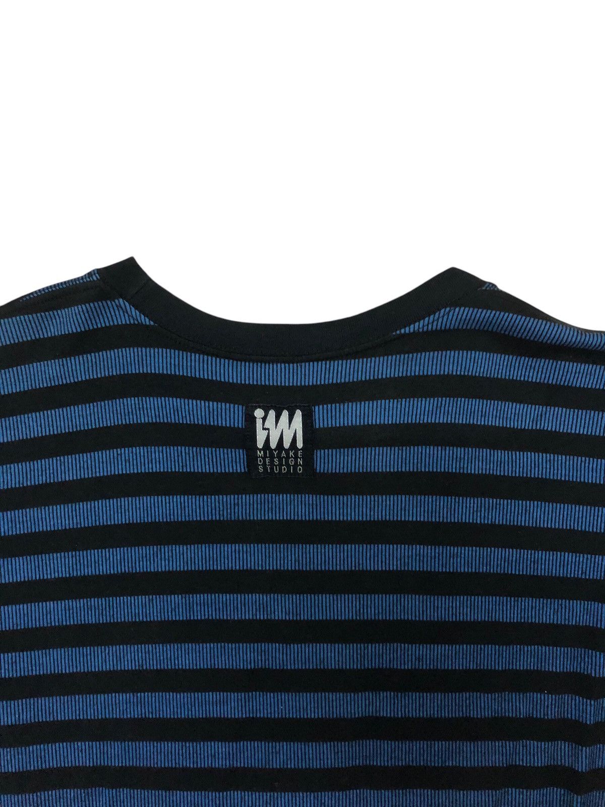 Issey Miyake Issey Miyake Stripes Blue Black Tee Size US M / EU 48-50 / 2 - 5 Thumbnail