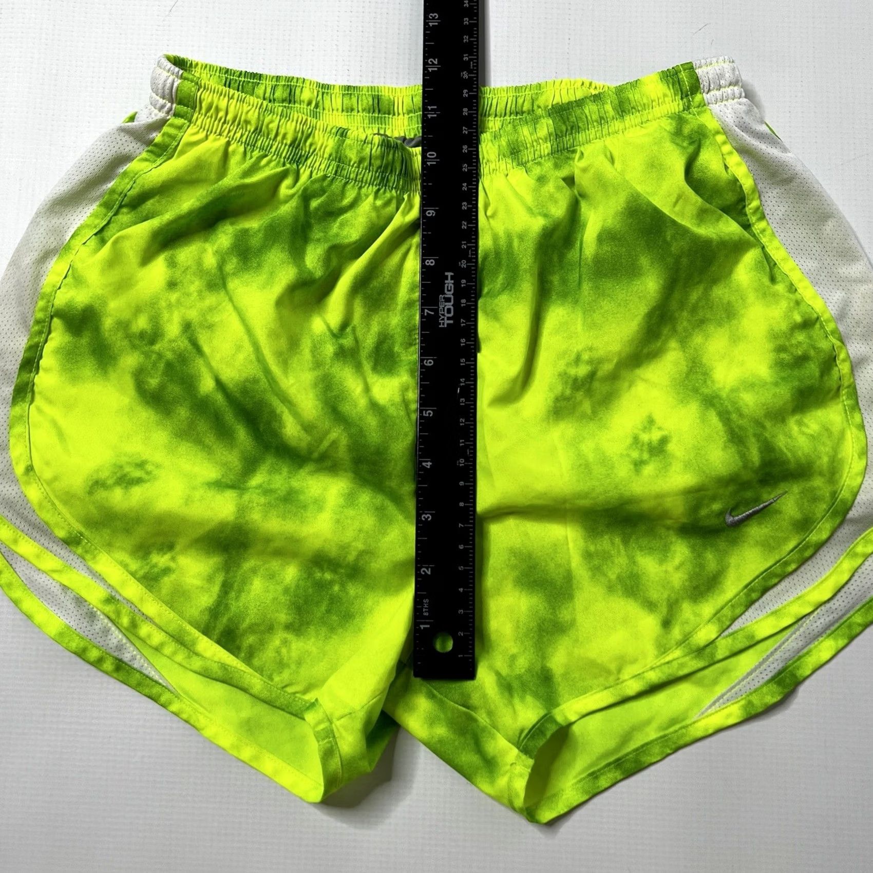 Nike Nike Dri Fit Tempo Running Shorts Womens XS Lined Green Yellow Nike Tempo Athletic Shirt? Size 26" / US 2 / IT 38 - 4 Thumbnail