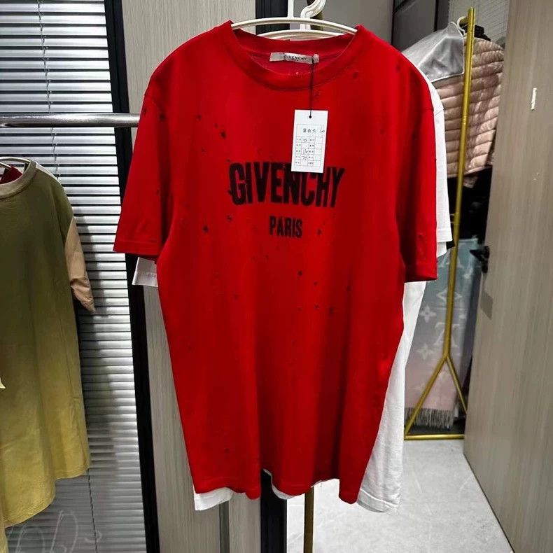 Givenchy Givenchy Red Short Sleeve with Holes, size XS Size US XS / EU 42 / 0 - 1 Thumbnail