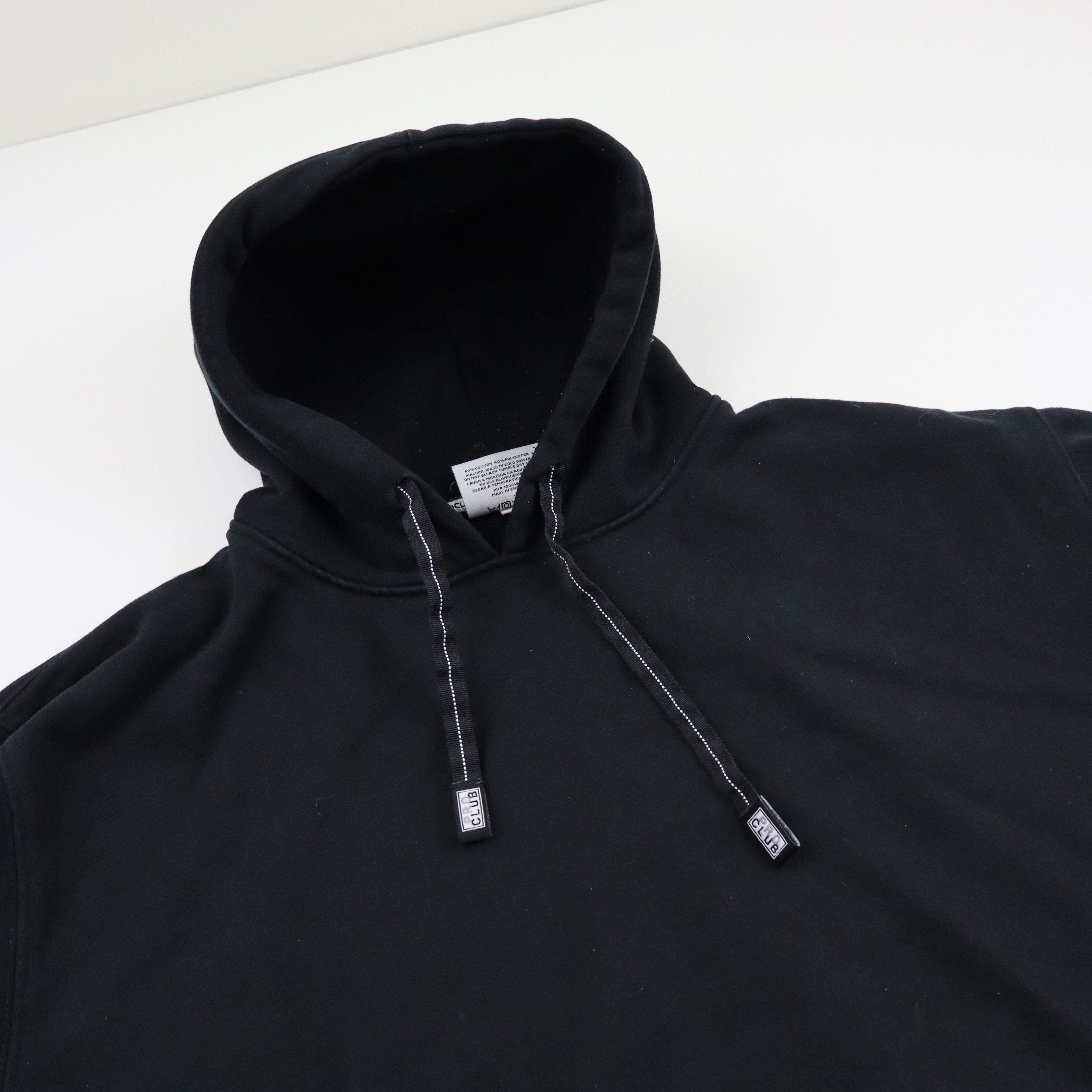 Supreme × Vintage Vintage 90s Y2K Boxy Faded Black Heavyweight Hoodie Large Size US L / EU 52-54 / 3 - 5 Thumbnail