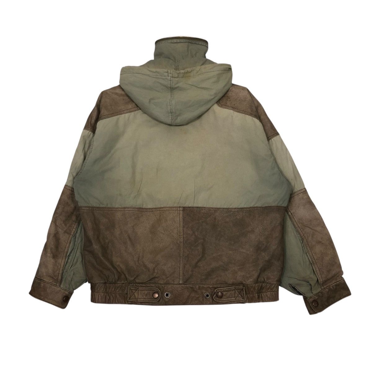 Japanese Brand 🔥VINTAGE BOMBER LEATHER JACKET JACKERS ISSEY MIYAKE Size US M / EU 48-50 / 2 - 2 Thumbnail