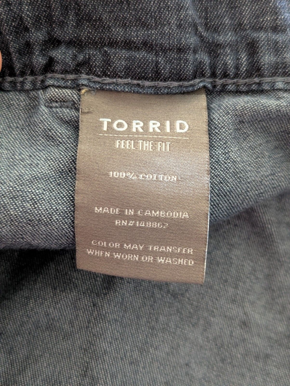 Torrid Torrid Denim Jean Shorts Womens XXL Blue Cotton Leisure Size 26" / US 2 / IT 38 - 7 Thumbnail