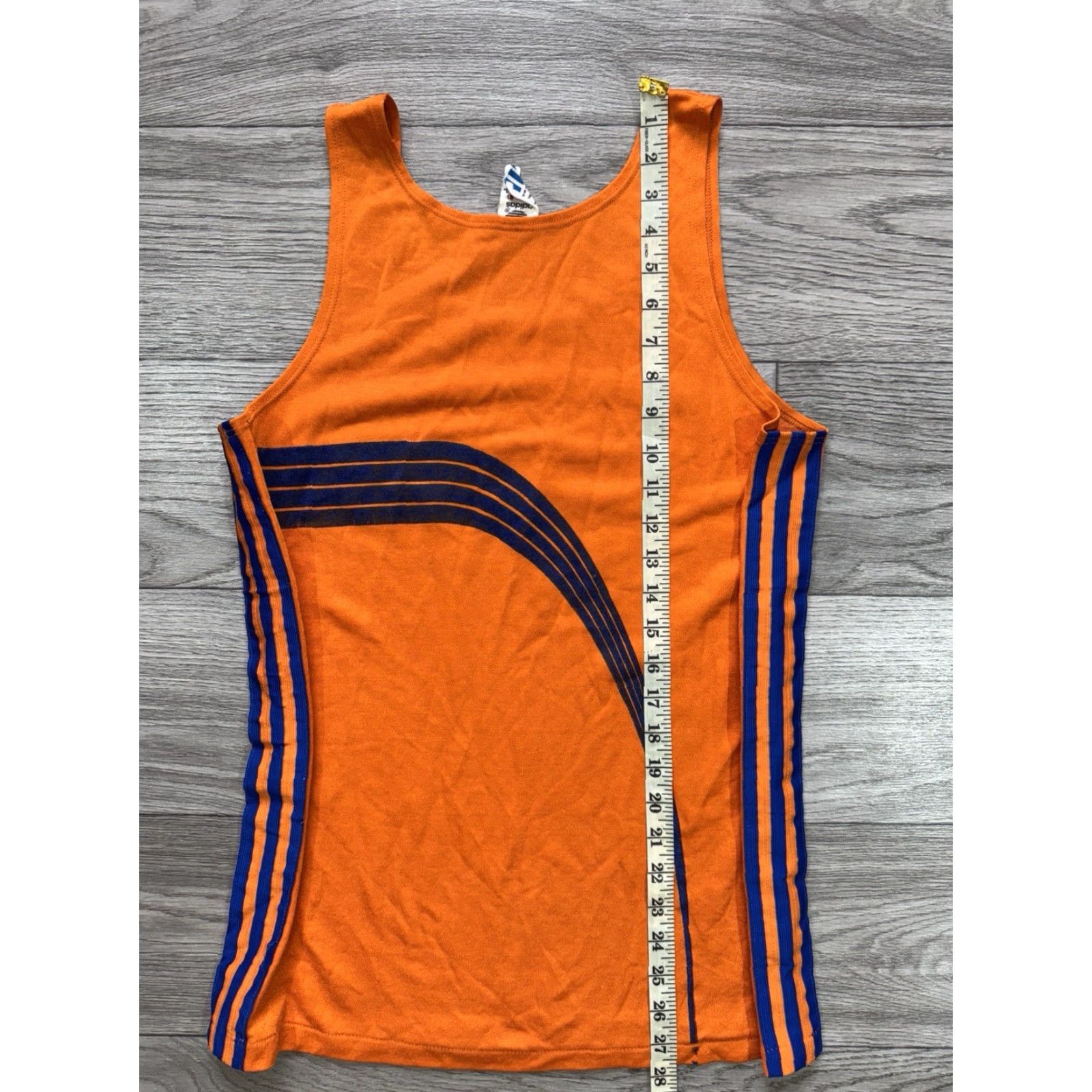 Adidas VINTAGE Adidas Originals STV Frauenfeld 1970s Tank Top Made in West Germany Orange M Tank Mens Size US M / EU 48-50 / 2 - 2 Thumbnail