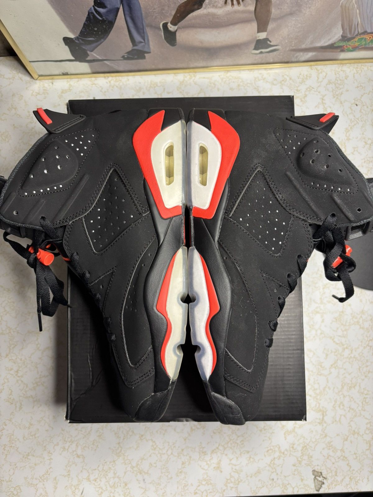 Jordan Brand Air Jordan 6 Retro 2019 Infrared 2019 Size US 10 / EU 43 - 4 Thumbnail