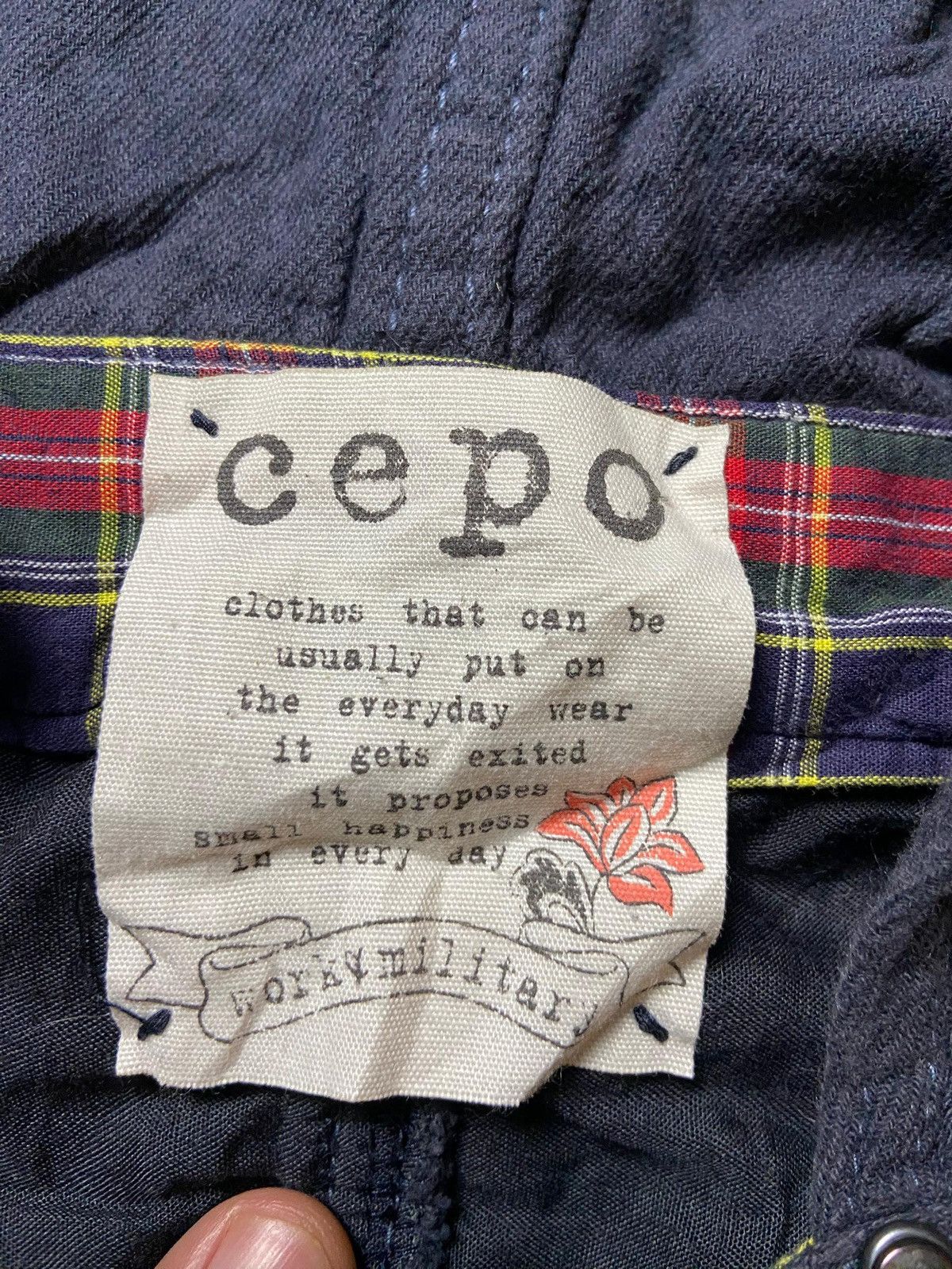 Japanese Brand × Vintage CEPO Brand Work & Militery Casual Pants (127) Size US 37 - 3 Thumbnail