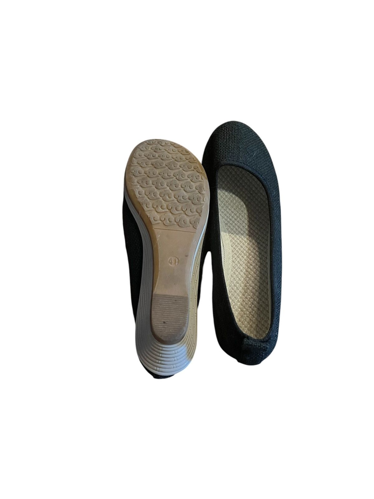 Other Black Closed Toe Canvas Wedges Shoes Sz 41, US 10 Espadrille Size US 10 / IT 40 - 4 Thumbnail