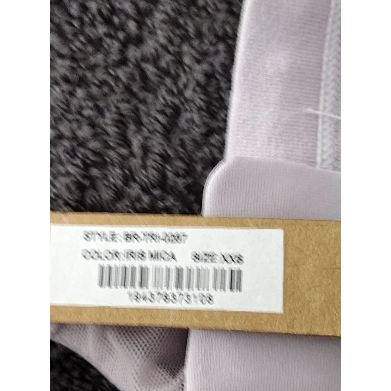SKIMS SKIMS Bralette Shirt Women 2XS Iris Mica Triangle Cotton Jersey Wireless Adjustable Strap Sports Rose 90s Size ONE SIZE - 5 Thumbnail