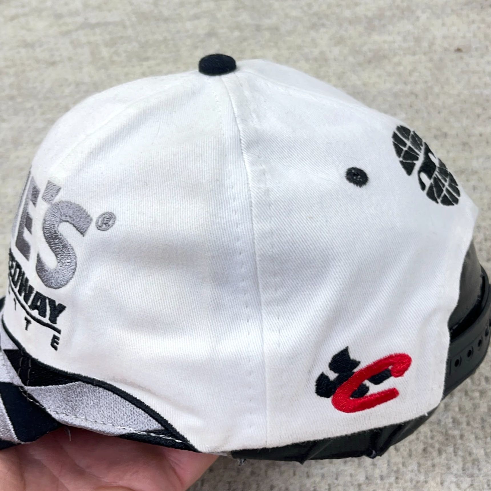 Vintage Vintage Chase NASCAR Hat Cap Snapback Big Logo Black Twill 80s 90s Retro American Mens Cap Snapback Hat Size ONE SIZE - 7 Thumbnail