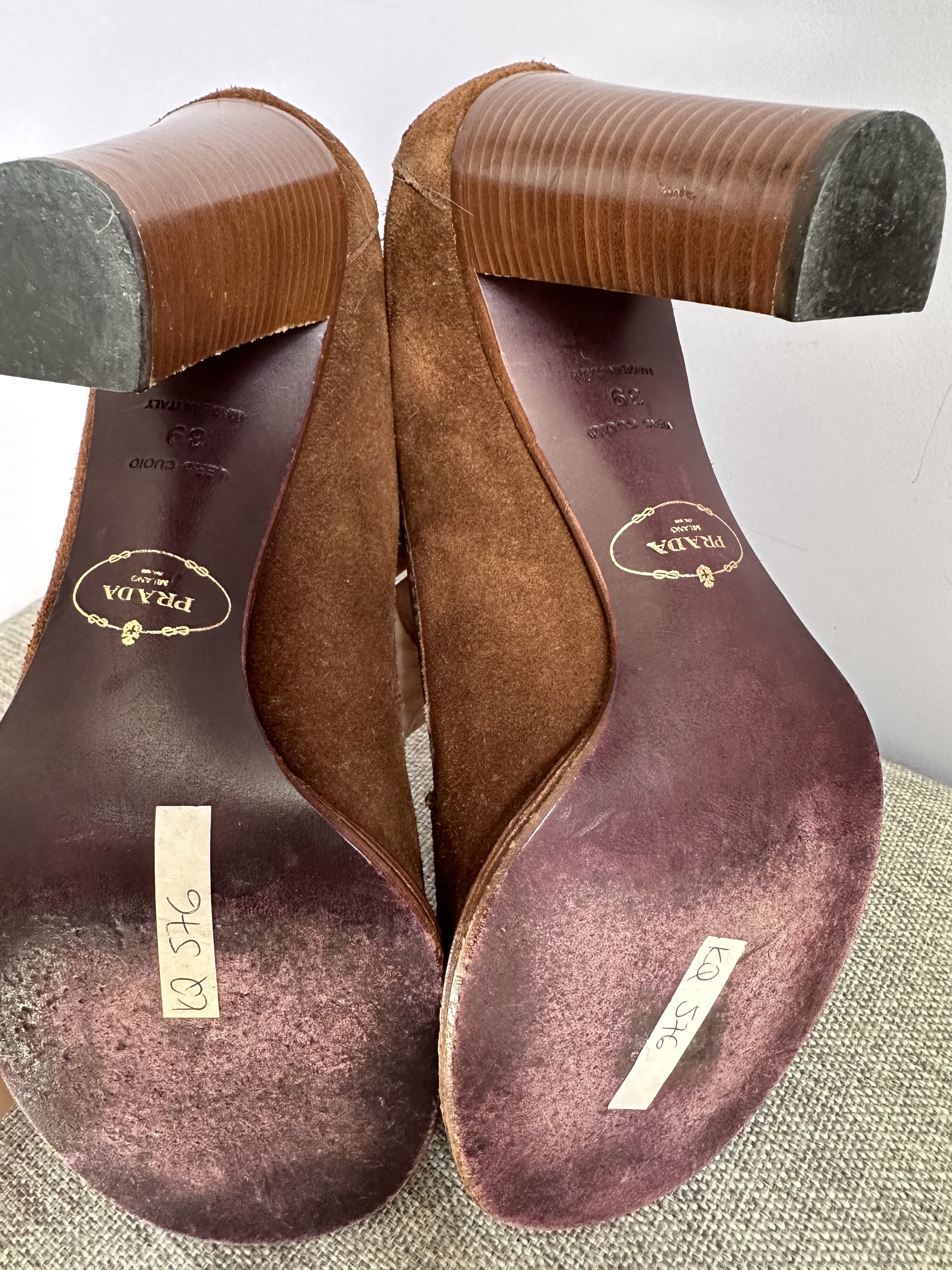 Prada PRADA VINTAGE leather loafers with heal Size US 9 / IT 39 - 5 Thumbnail