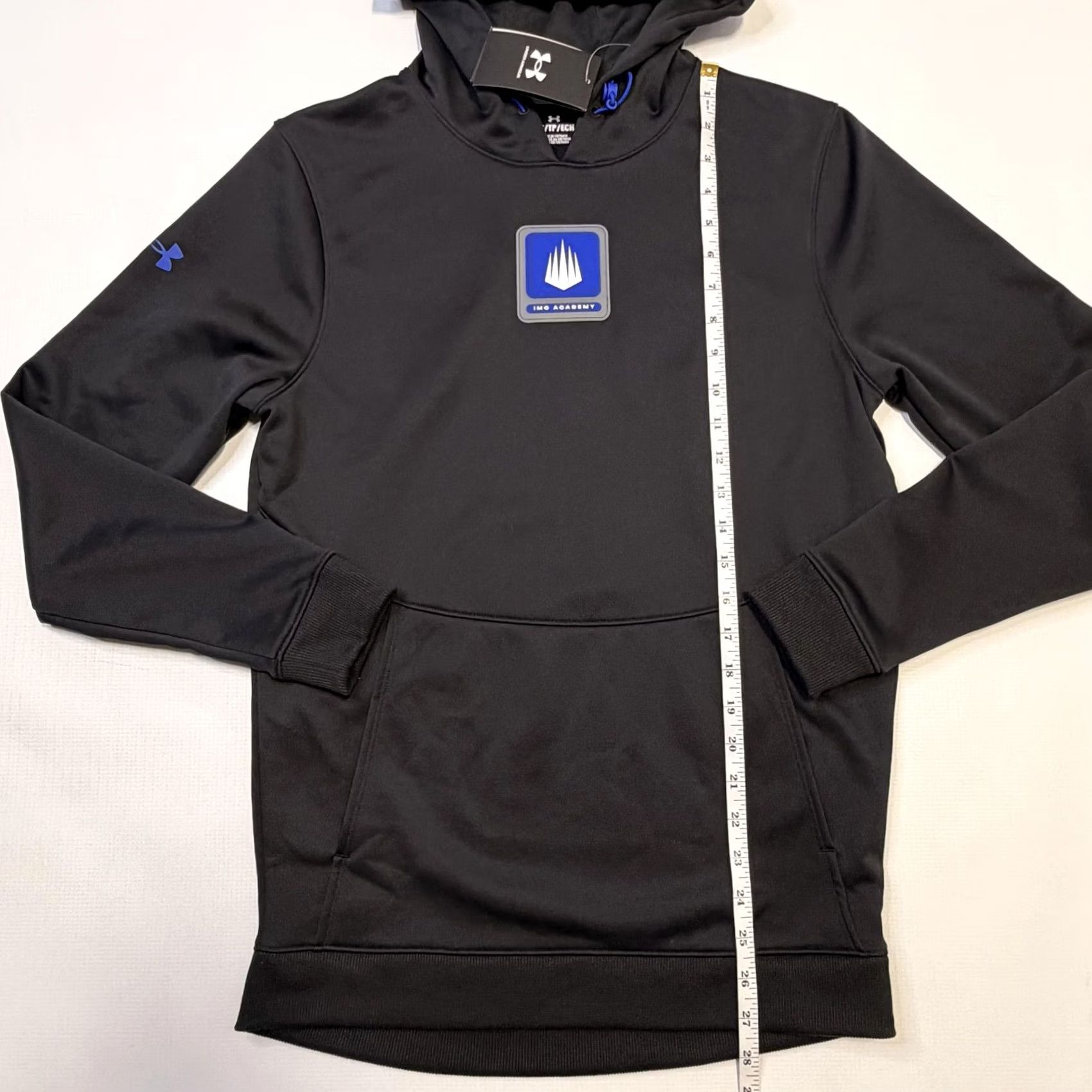 Under Armour Under Armour Storm Mens XS Black Fleece Hoodie Graphic Print Pullover Size US XS / EU 42 / 0 - 4 Thumbnail