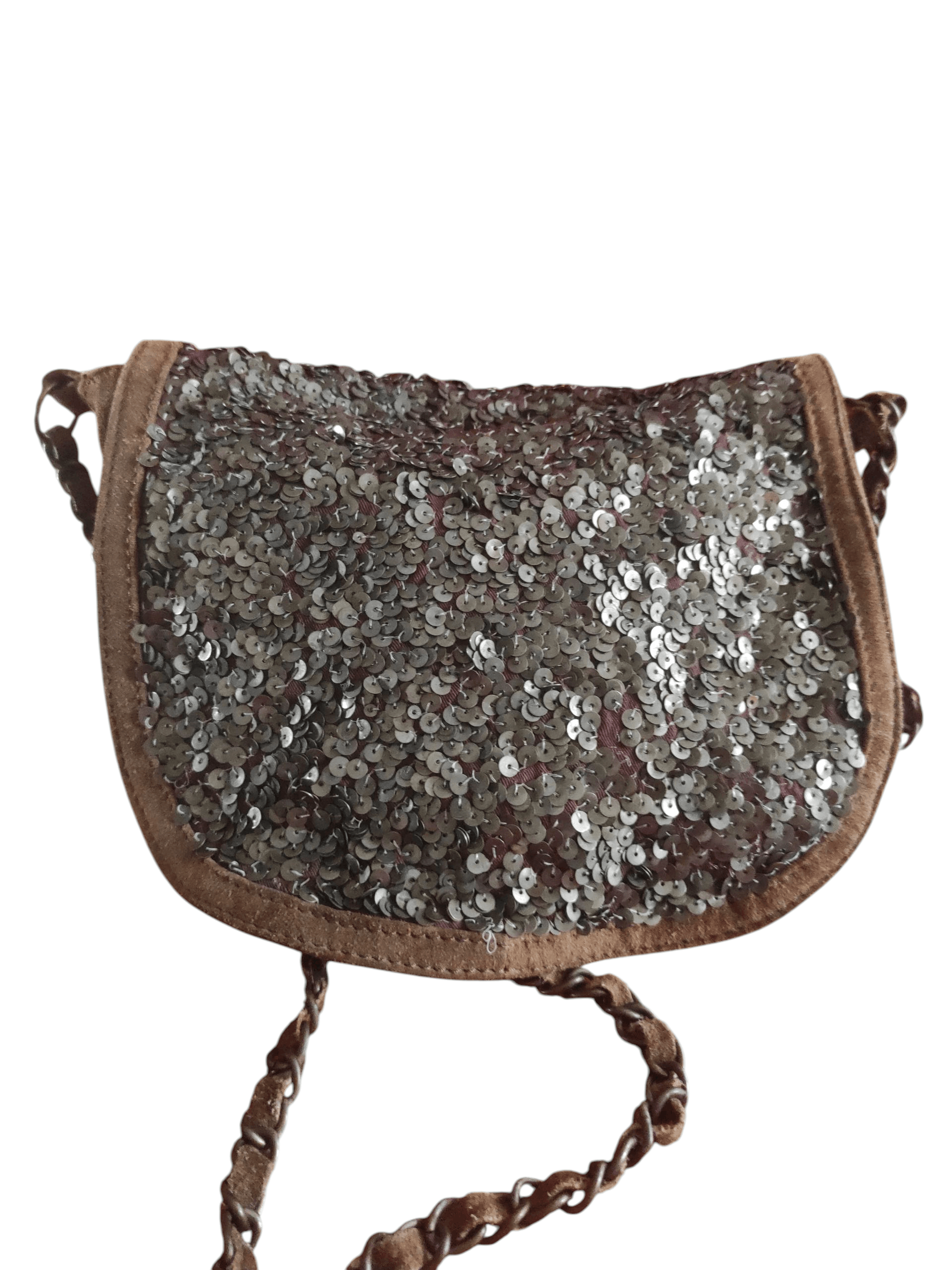 Massimo Dutti Massimo Dutti Sequins Suede Leather Shoulder Bag Size ONE SIZE - 2 Thumbnail