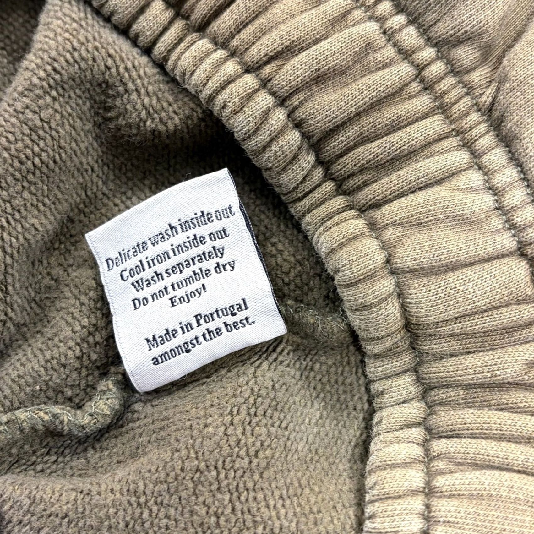 Suspicious Antwerp Sweatpants Men 1XL Olive Green Script Logo Joggers Streetwear in Brown, Men's (Size 35) — image 6 of 6