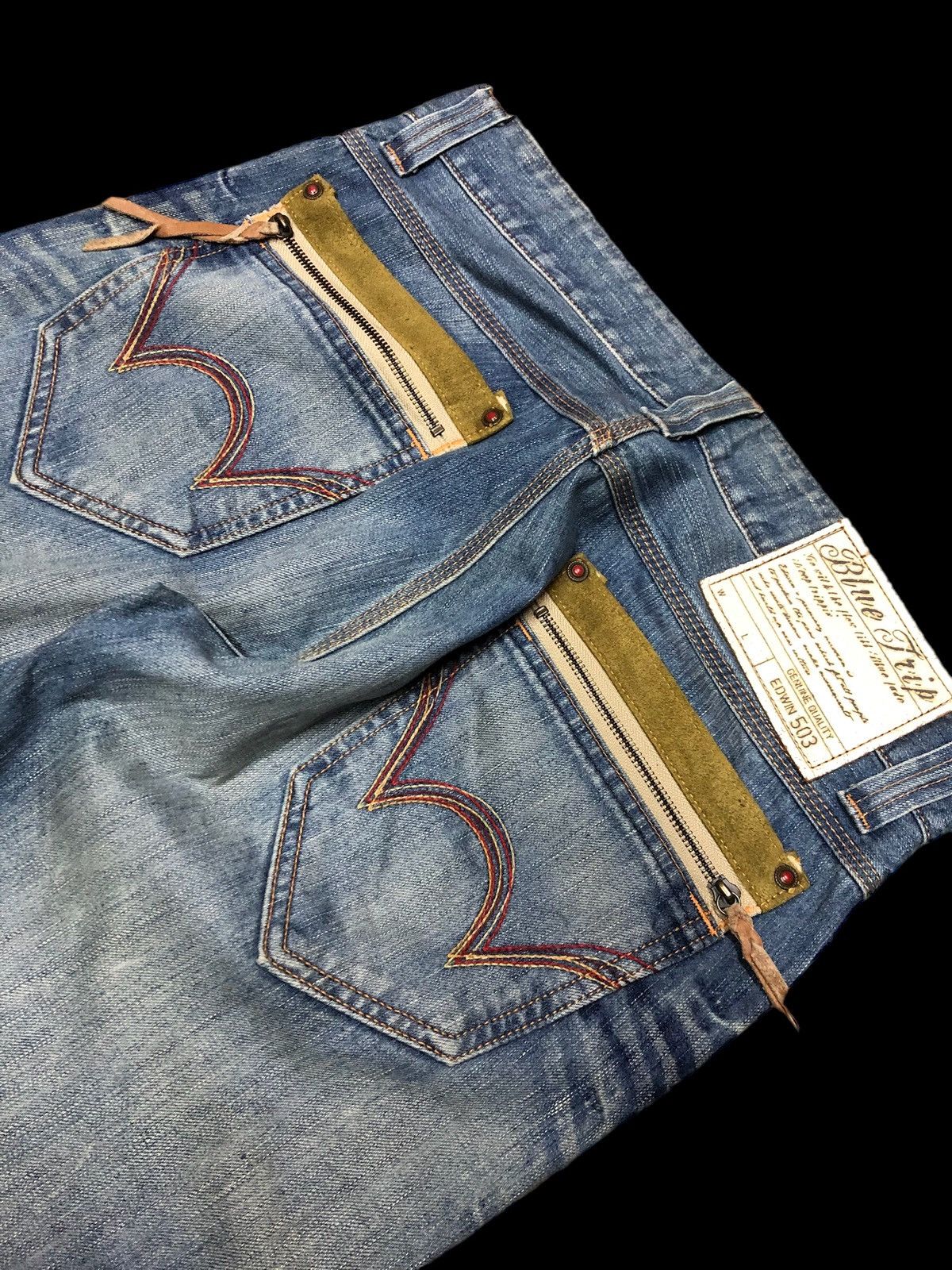 Edwin FLARED BLUE TRIP 503 EDWIN DENIM Size US 34 / EU 50 - 3 Thumbnail