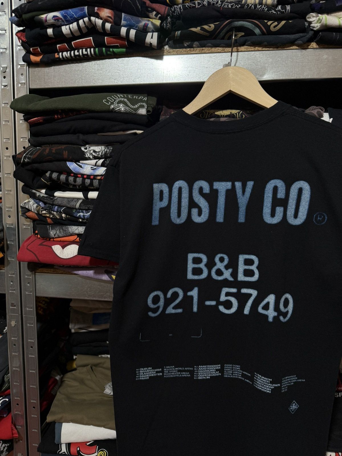 Band Tees Post Malone tour posty co b&b Rap T-Shirt Y2K Hype Size US S / EU 44-46 / 1 - 4 Thumbnail