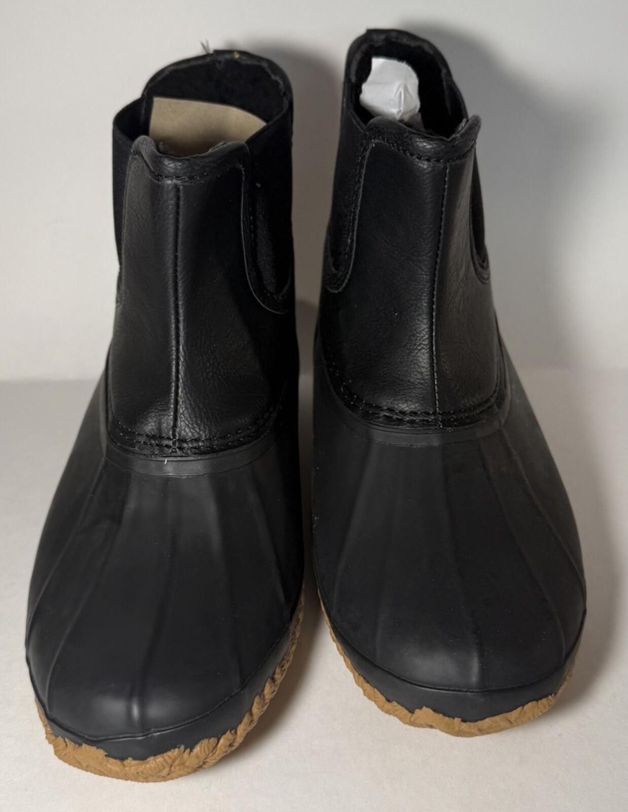 Style & Co Style & Co. Harlii Faux Leather Pull-on Ankle Boots Black Size US 6 / IT 36 - 4 Thumbnail