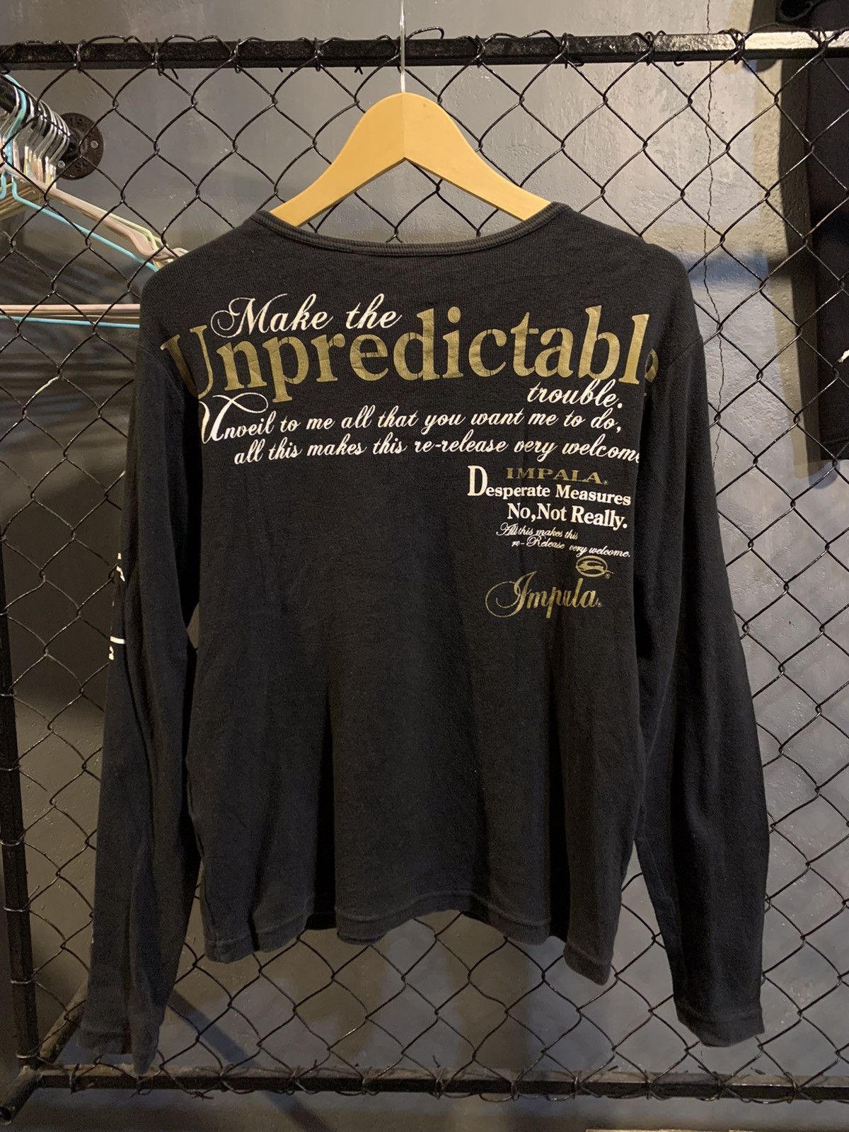 Beauty Beast × If Six Was Nine × Le Grande Bleu (L.G.B.) Y2K Impala Poem Longsleeve Size US M / EU 48-50 / 2 - 6 Thumbnail