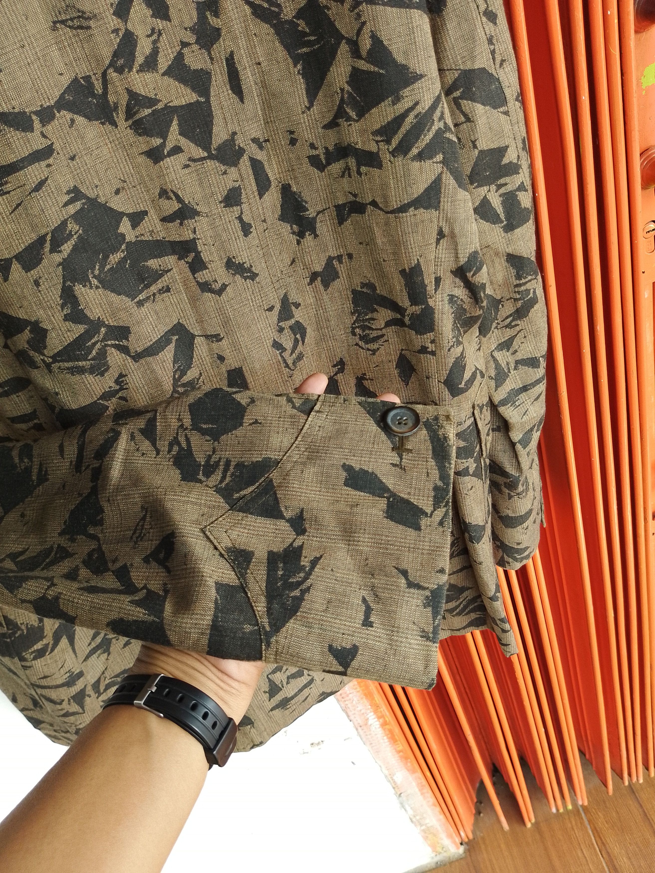 Vintage × s.Oliver Vintage Oliver Spencer Military Heringbone Linen Wool Size US L / EU 52-54 / 3 - 5 Thumbnail