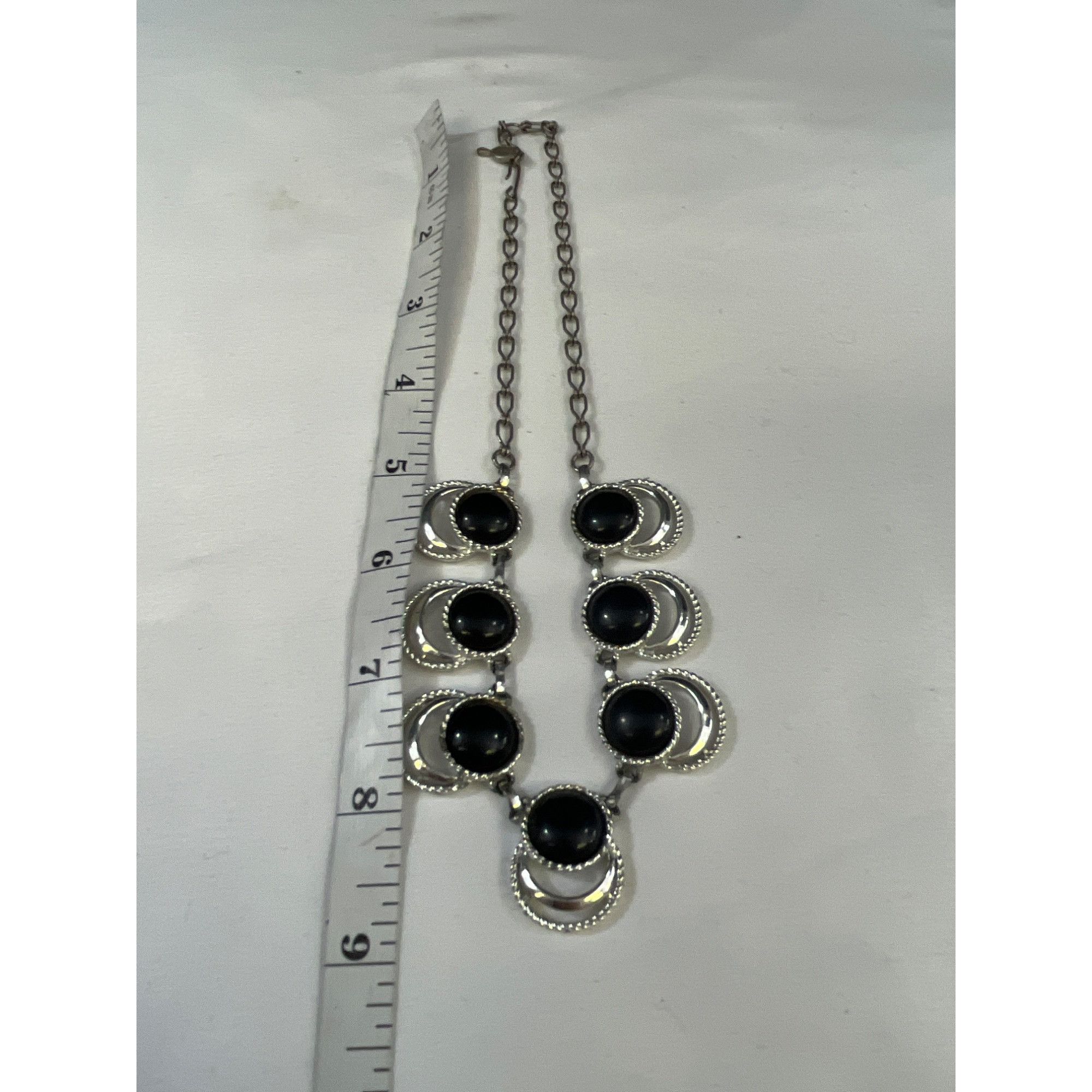 Other Sarah Coventry Womens Silver & Black Choker Necklace SKU 640 Size ONE SIZE - 6 Thumbnail