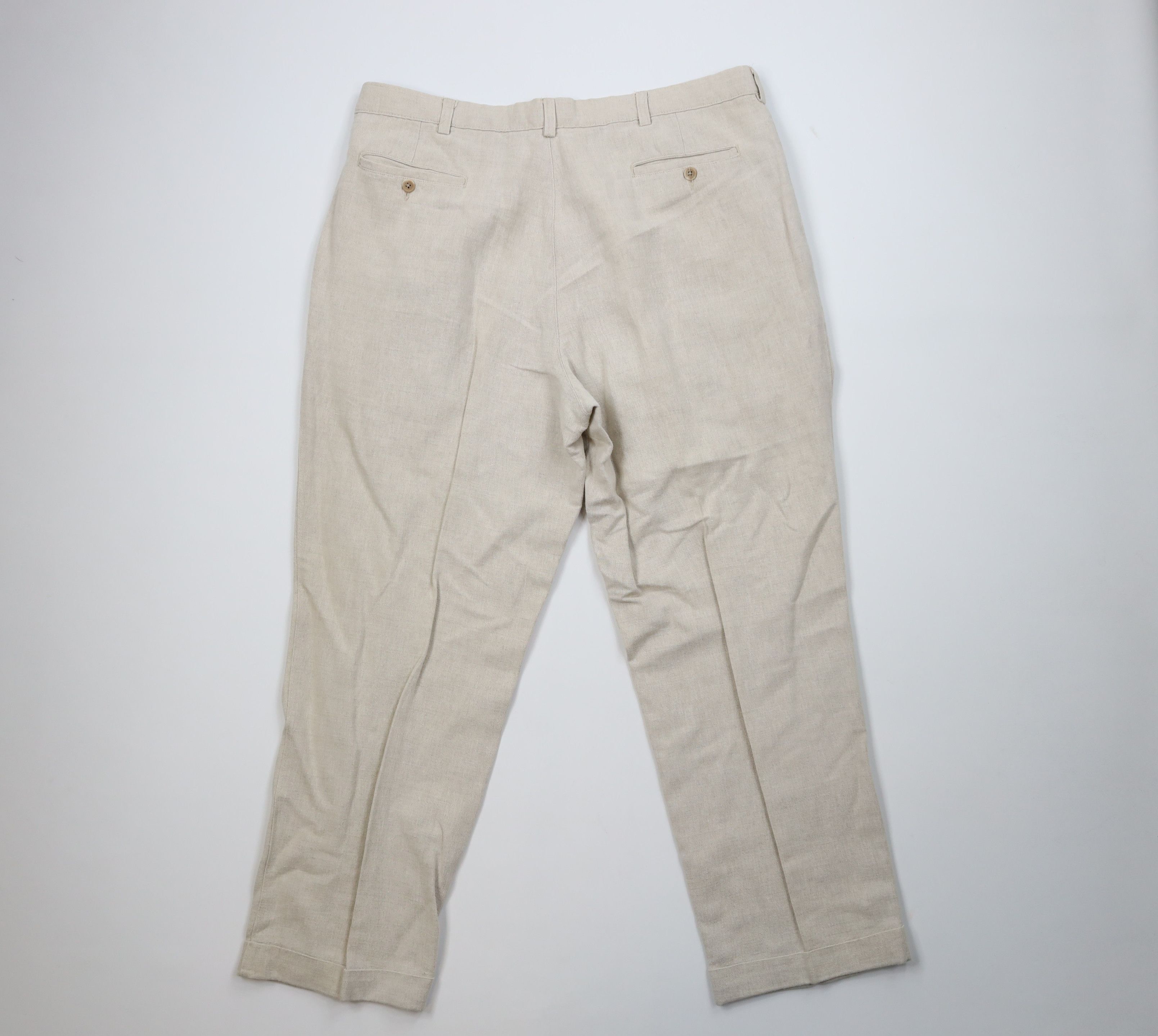 Vintage Vintage 90s Streetwear Wide Leg Chino Pants Trousers Tan Size US 38 / EU 54 - 10 Thumbnail