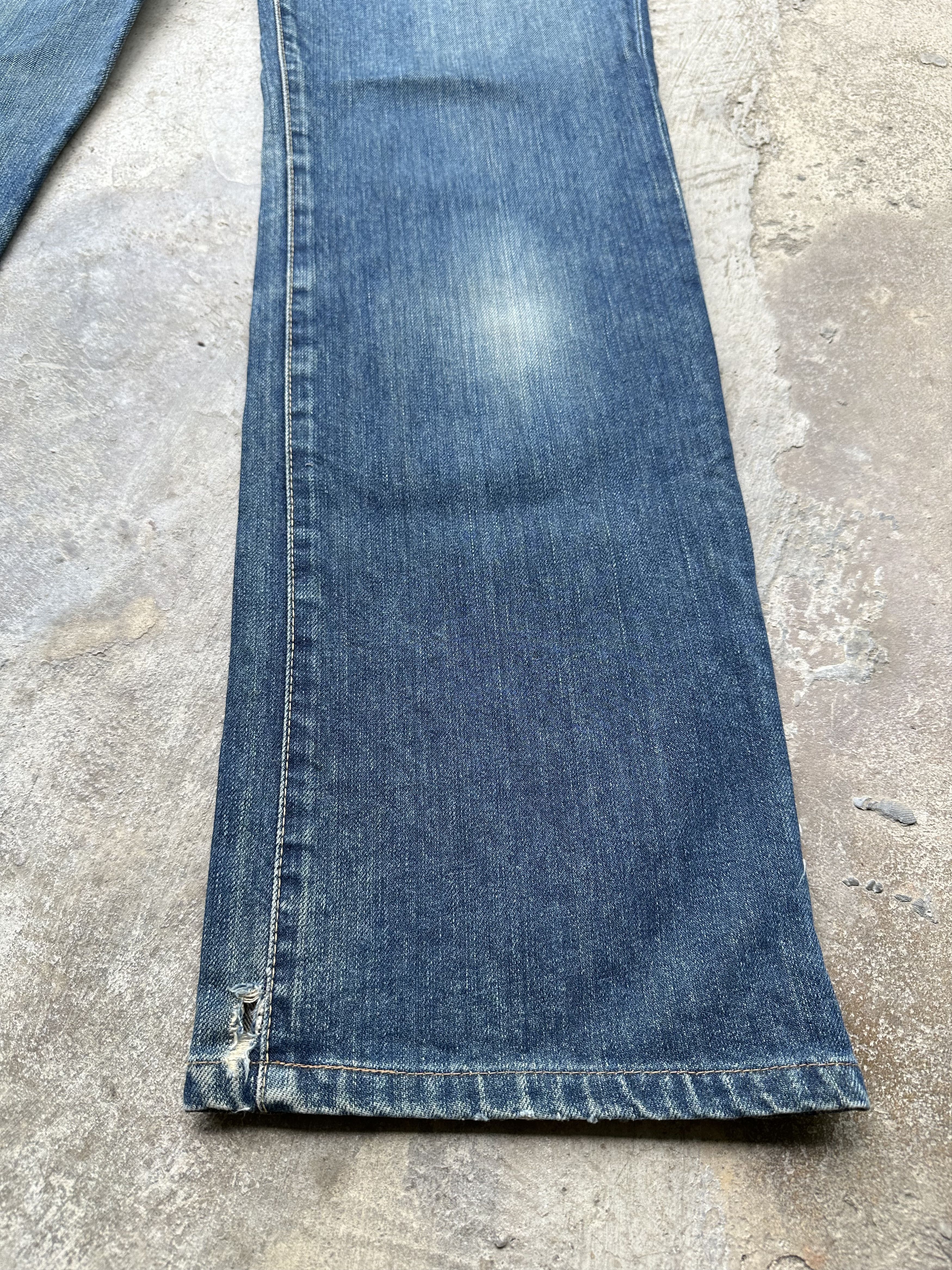 Japanese Brand Japanese Brand Wow Distressed Denim Flare Jeans Size US 28 / EU 44 - 6 Thumbnail