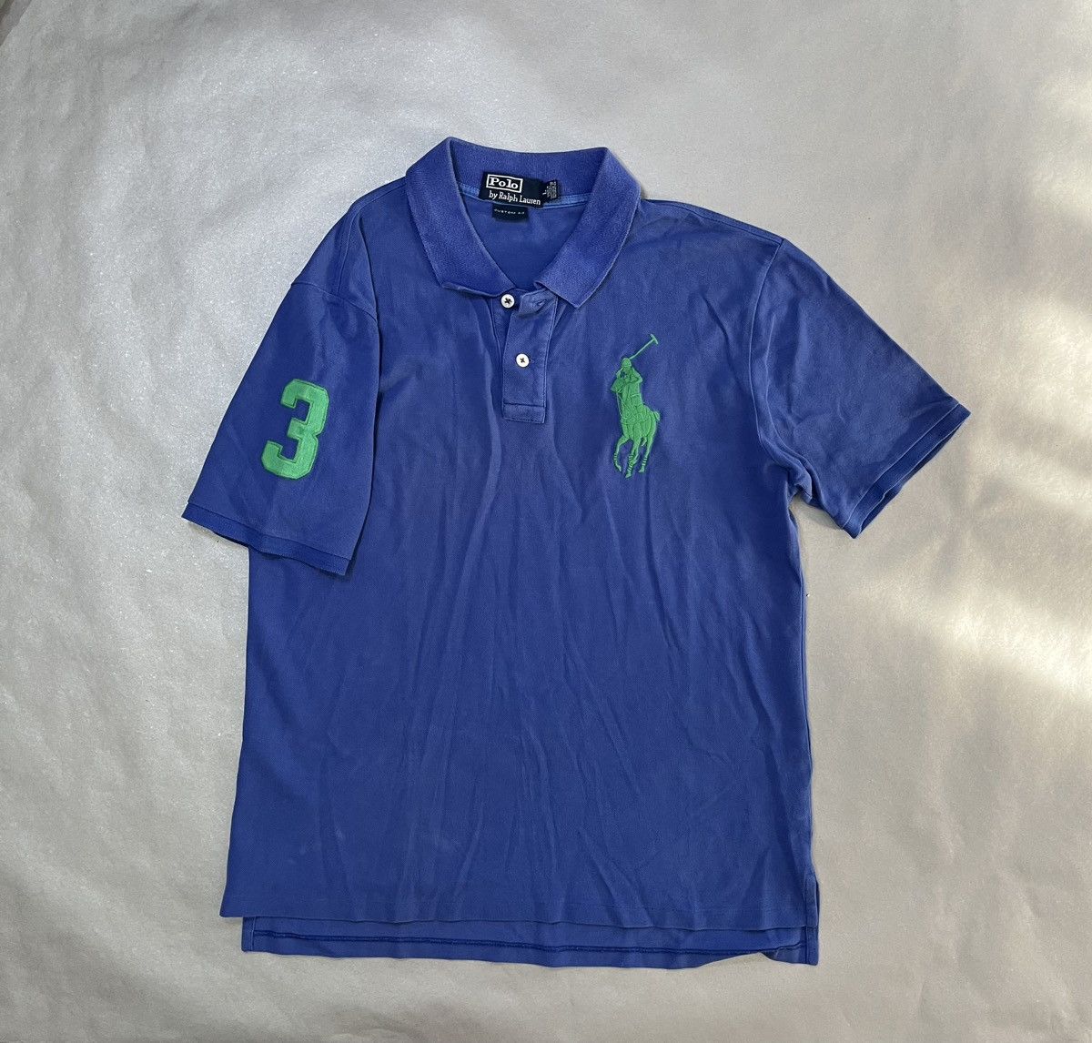 Polo Ralph Lauren × Vintage Vintage Polo Ralph Lauren Polo number 3 T- shirt Size US L / EU 52-54 / 3 - 1 Thumbnail