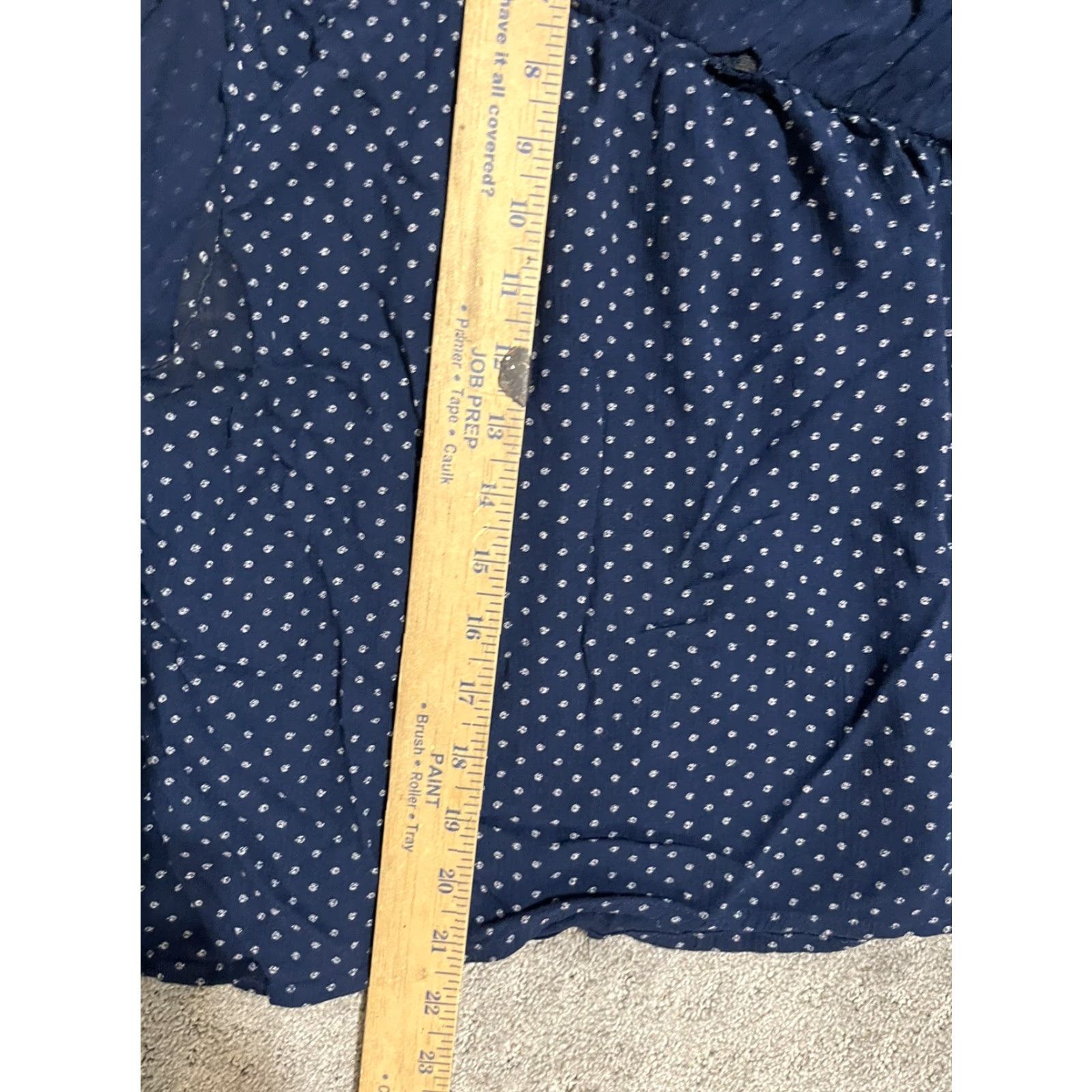 American Eagle Outfitters American Eagle Outfitters Blouse Top Women XS Blue Polka Dot One Shoulder Ruffle Casual Bohemian Size XS / US 0-2 / IT 36-38 - 5 Thumbnail