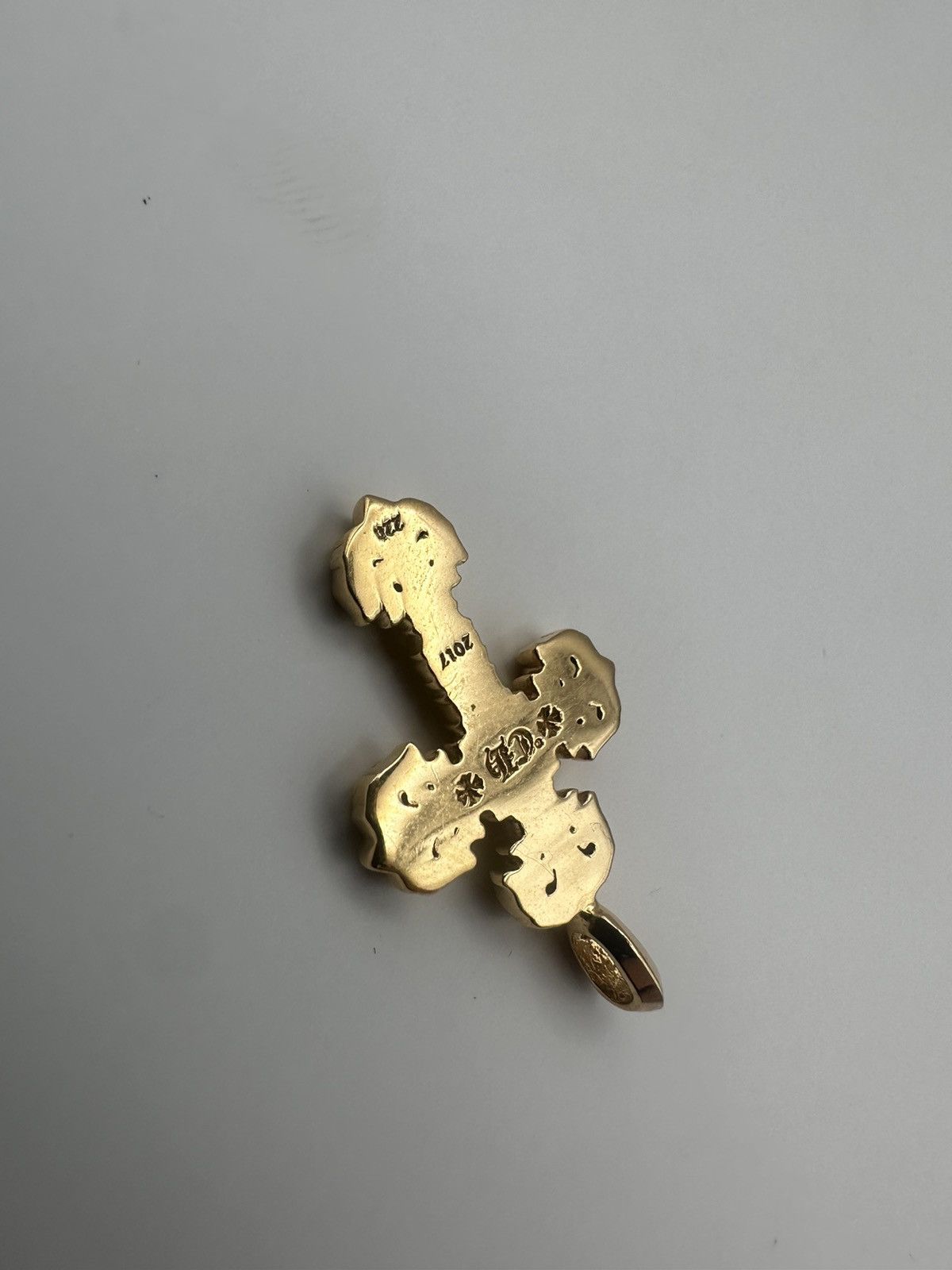 Chrome Hearts Chrome hearts 22k gold filigree charm pave emerald Size ONE SIZE - 10 Thumbnail