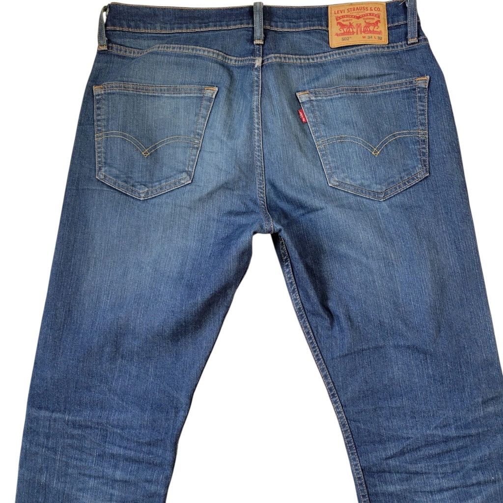 Levi's Levi's 502 Slim-Fit Blue Jeans Size 34/32 Men's Excellent Size US 34 / EU 50 - 6 Thumbnail
