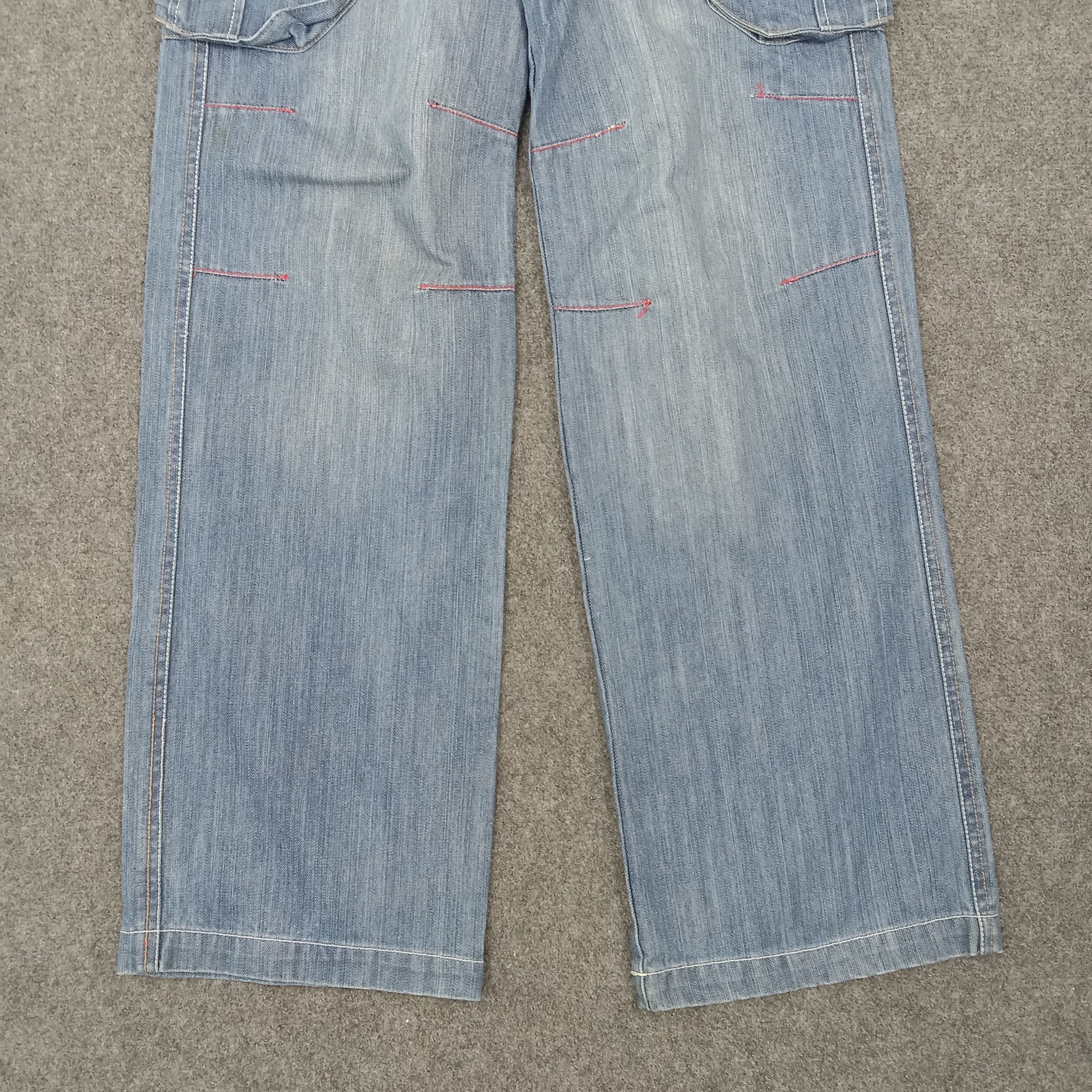 Karl Kani × Vintage Karl Kani American Baggy Style Cargo Denim Jeans Size US 27 - 5 Thumbnail