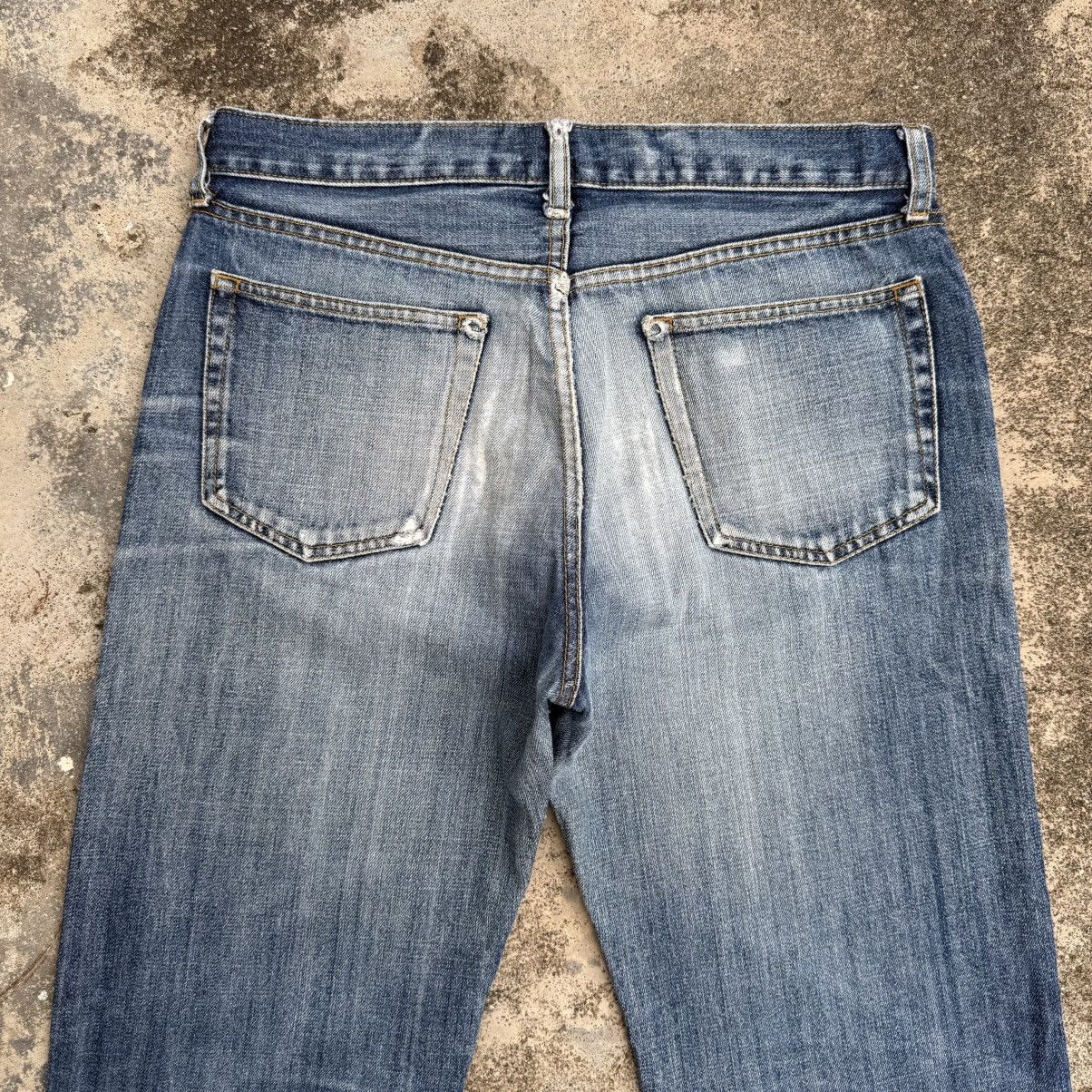 Japanese Brand VINTAGE JAPANESE FADED RIPPEP JEAN DENIM PANTS Size US 34 / EU 50 - 9 Thumbnail