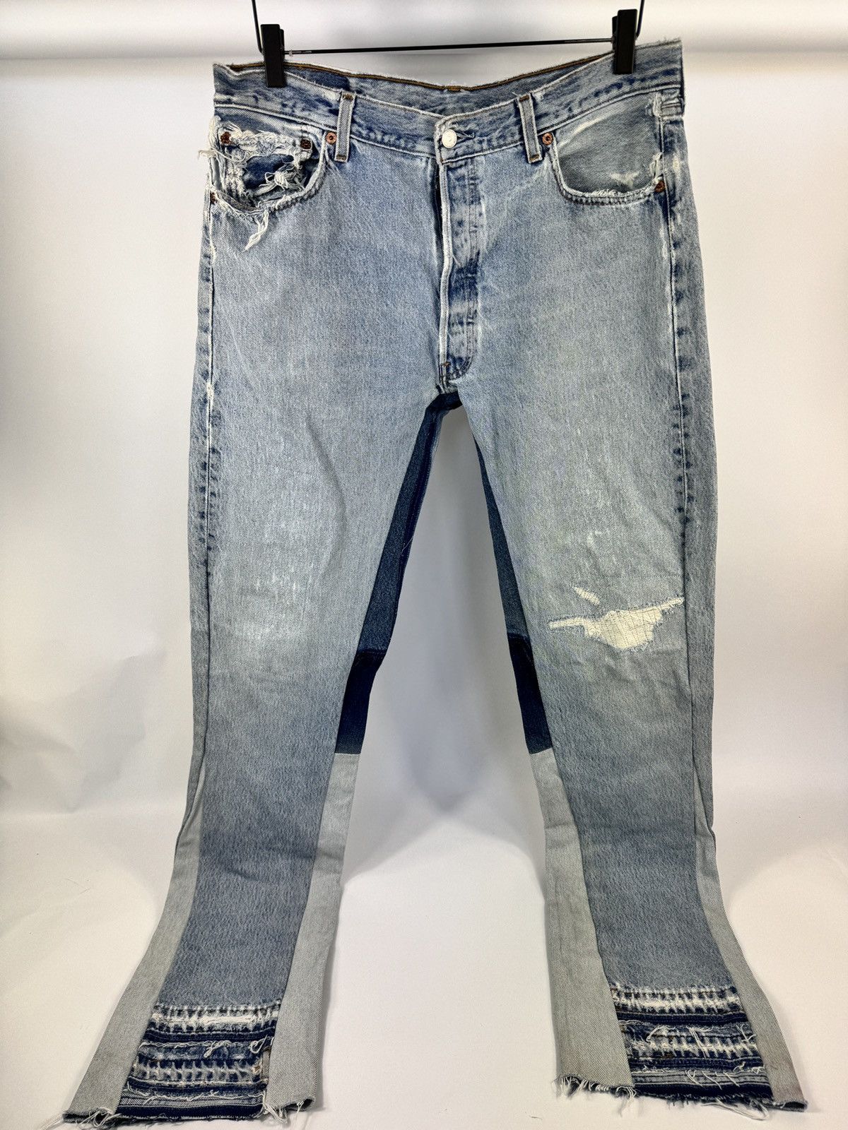 Levi's LEVI’S 501 DISTRESSED DENIM JEANS Size US 36 / EU 52 - 1 Thumbnail