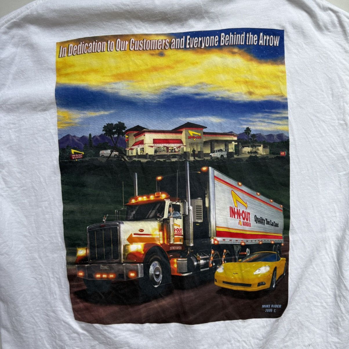Hanes Vintage Y2K In-N-Out Arizona T-Shirt Size US L / EU 52-54 / 3 - 6 Thumbnail
