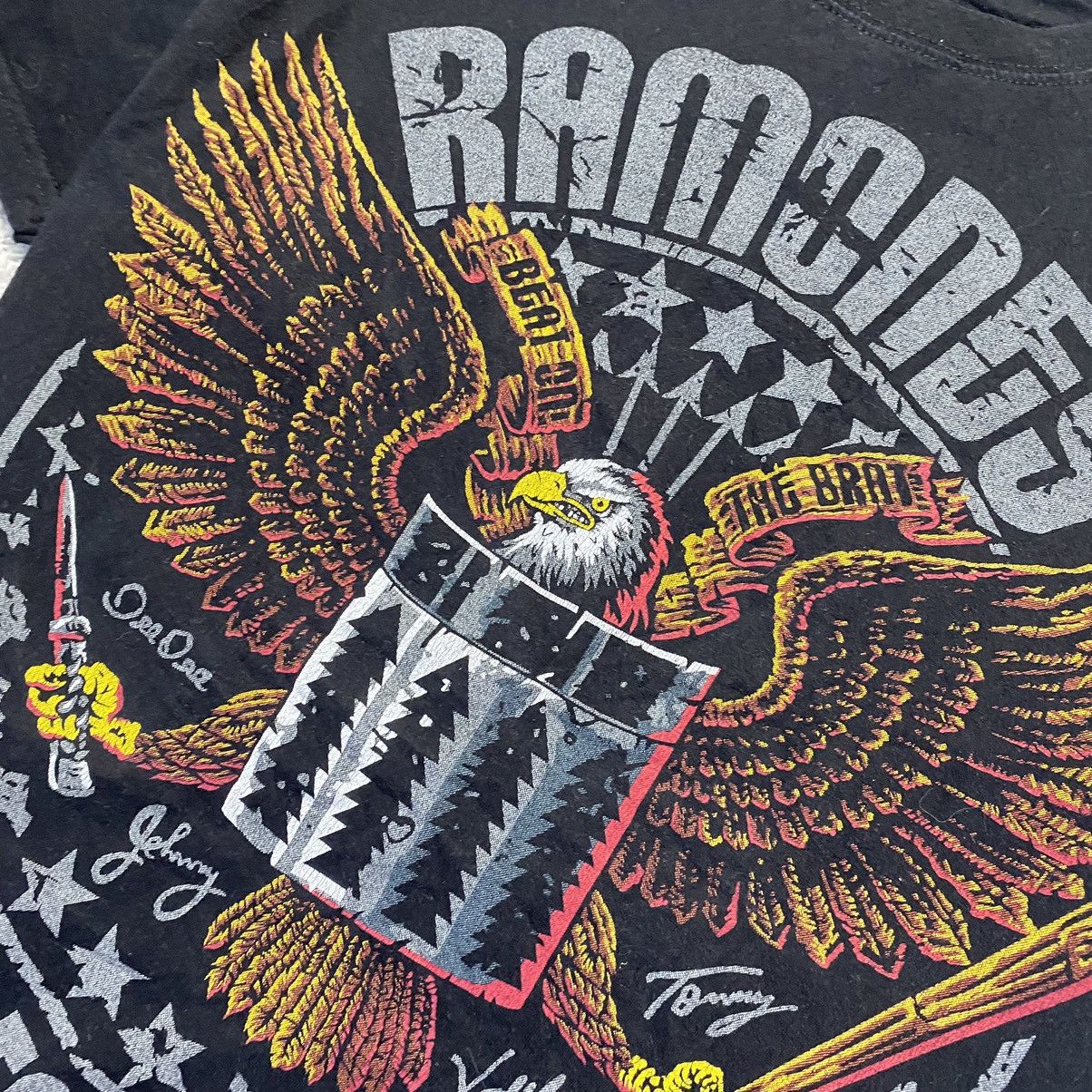 Band Tees Vintage Ramones Big Graphic Eagle logo rock band tee Size US L / EU 52-54 / 3 - 3 Thumbnail