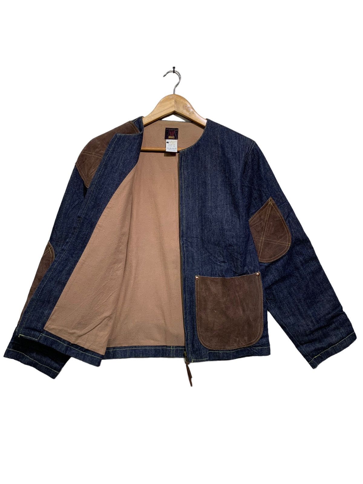 Needles 🔥NEPENTHES DENIM JACKETS WITH LEATHER PATCHWORK Size US M / EU 48-50 / 2 - 10 Thumbnail