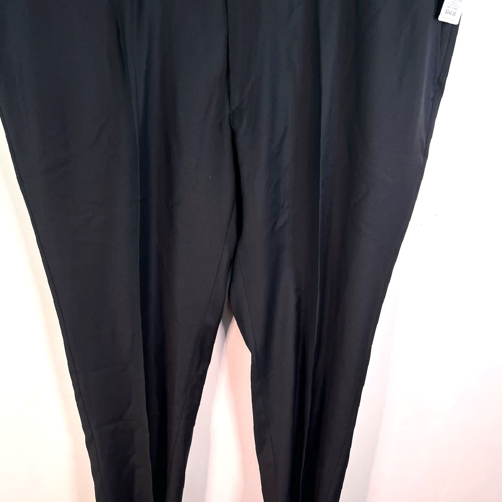 Vintage VINTAGE Santorelli Men's Dress Pants Wool Knit 50 Regular Straight Formal Italy Black Size US 34 / EU 50 - 3 Thumbnail