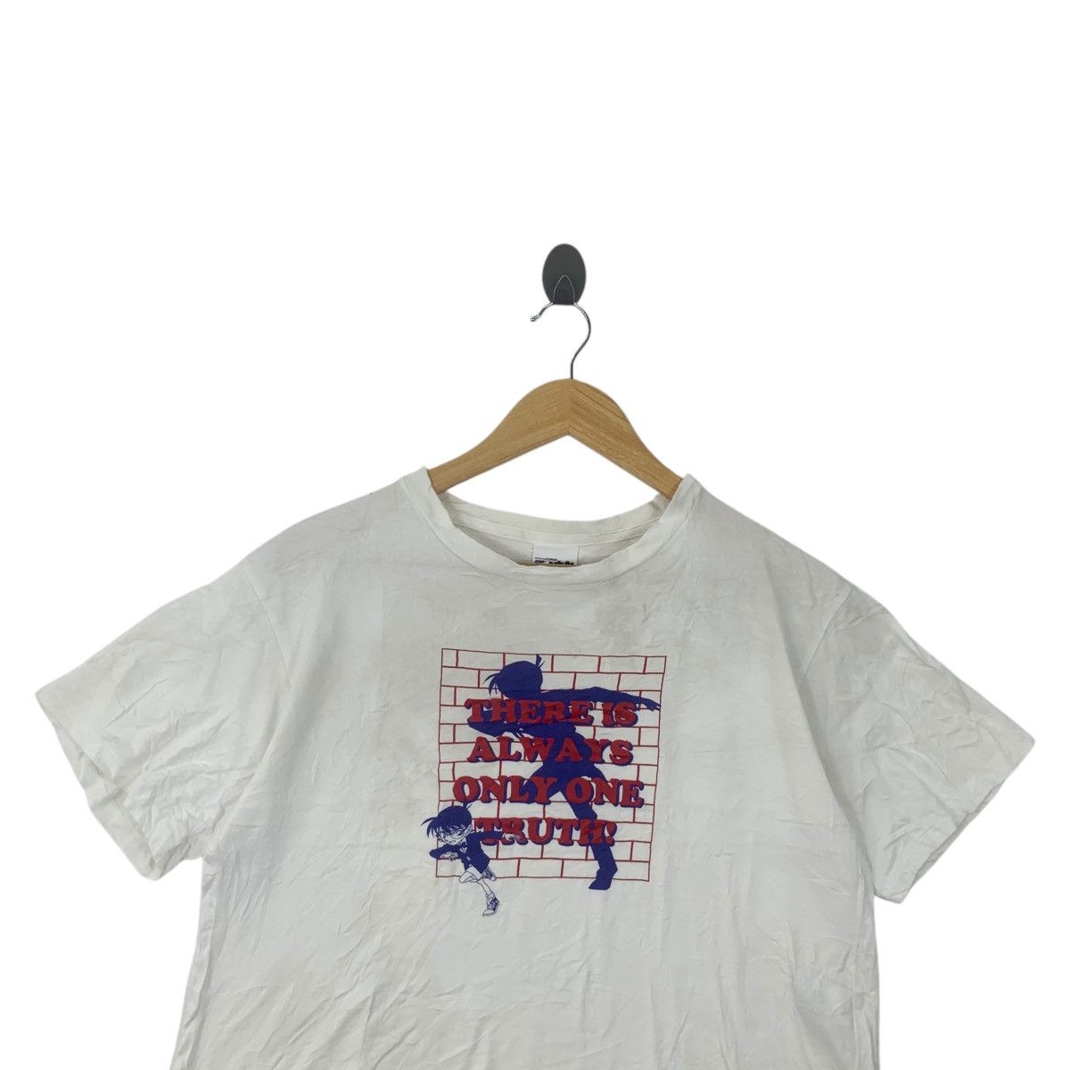 GU GU x DETECTIVE CONAN Anime One Truth Cropped Top Tee Shirt Size M / US 6-8 / IT 42-44 - 2 Thumbnail