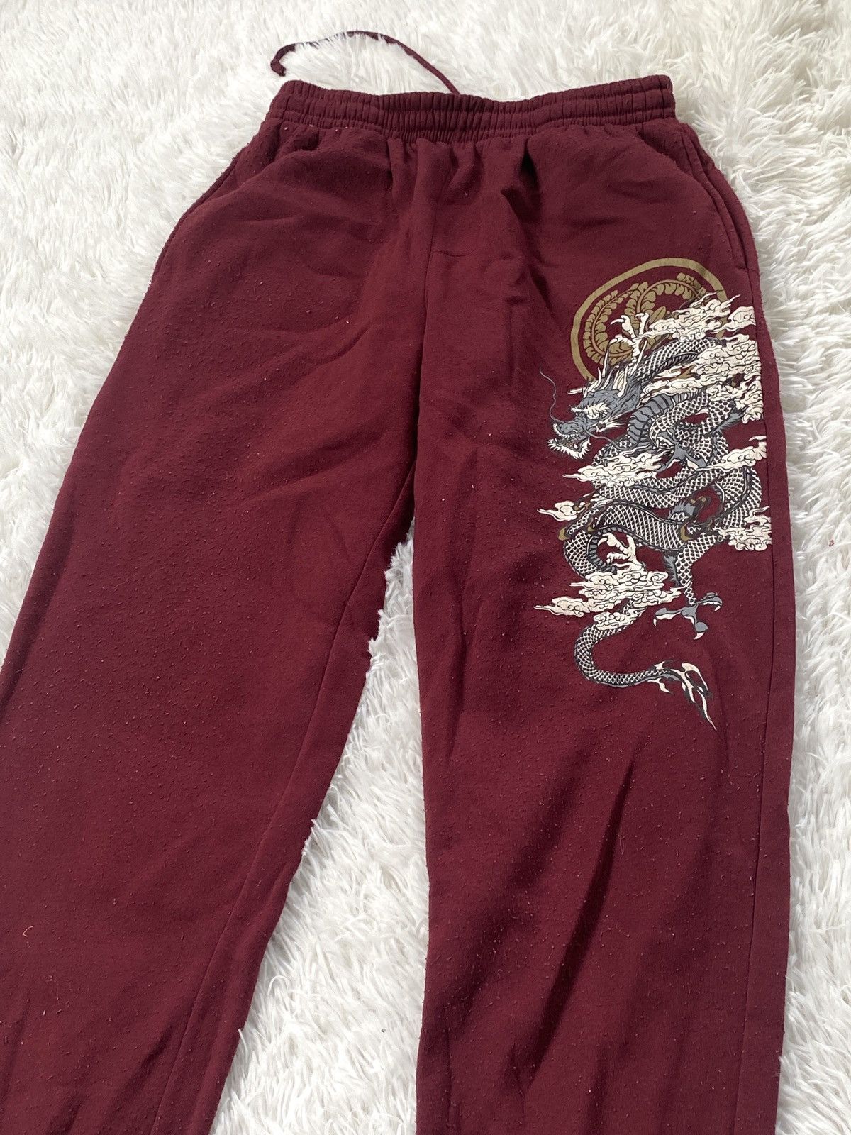 Vintage 🔥Japanese Traditional Brand Bullet Noise Embroidery Dragon Size US 30 / EU 46 - 1 Thumbnail