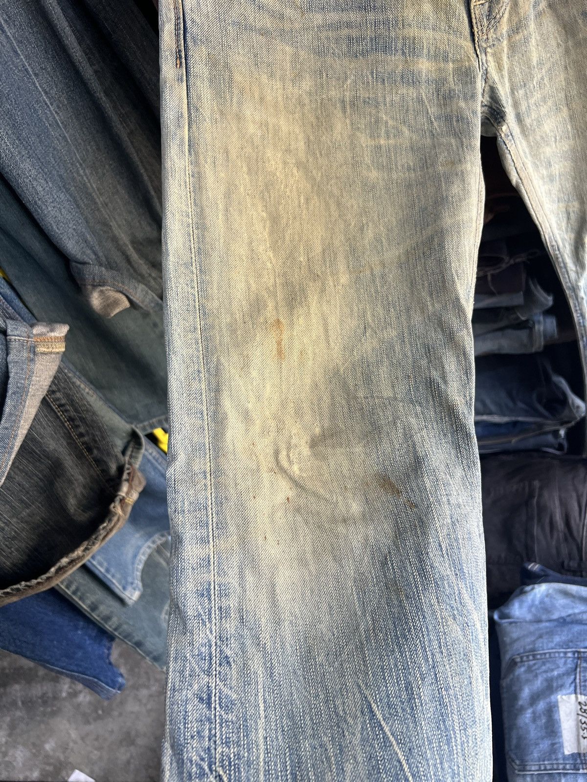 Edwin 🔥Vintage Edwin Blue Trip Distressed Denim Size US 32 / EU 48 - 9 Thumbnail