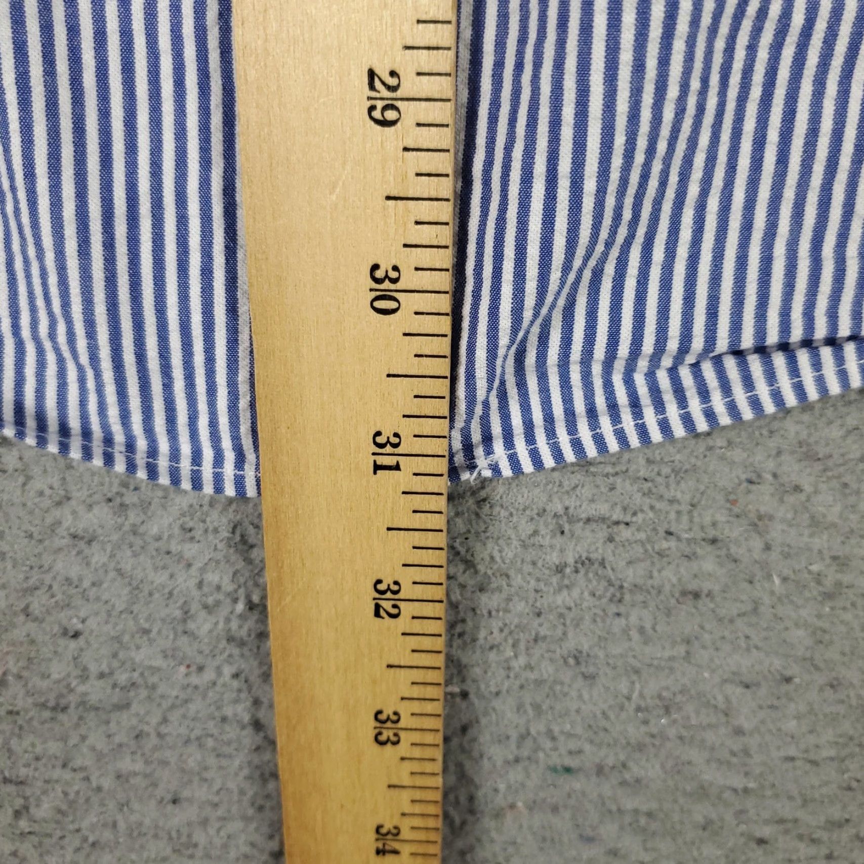 Ralph Lauren Ralph Lauren Men’s Short Sleeve Cotton Button-Up Shirt XL Blue White Striped Seersucker Classic Preppy Size US XL / EU 56 / 4 - 5 Thumbnail