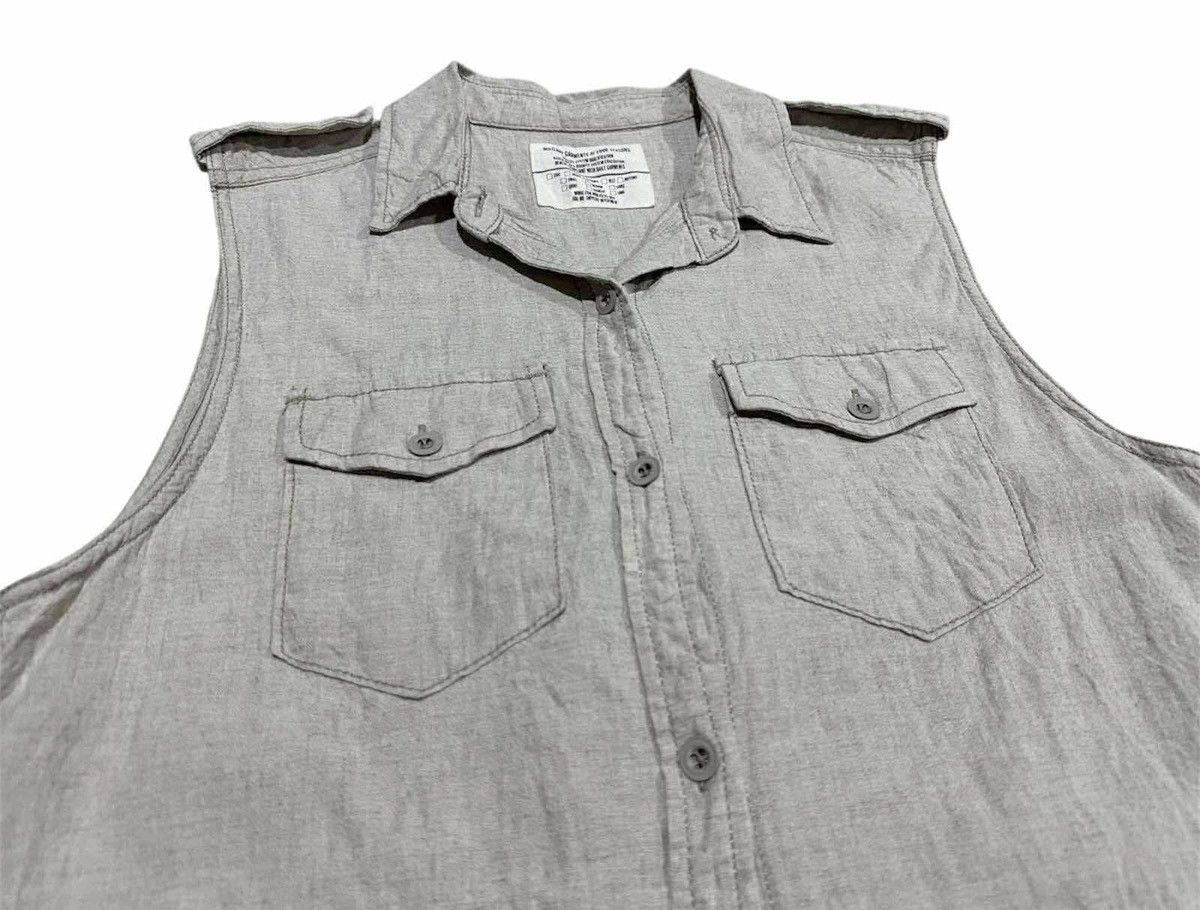 Japanese Brand 🔥Y2K Archived G.O.A Military Cargo Linen Sleeveless Shirt Size US M / EU 48-50 / 2 - 2 Thumbnail