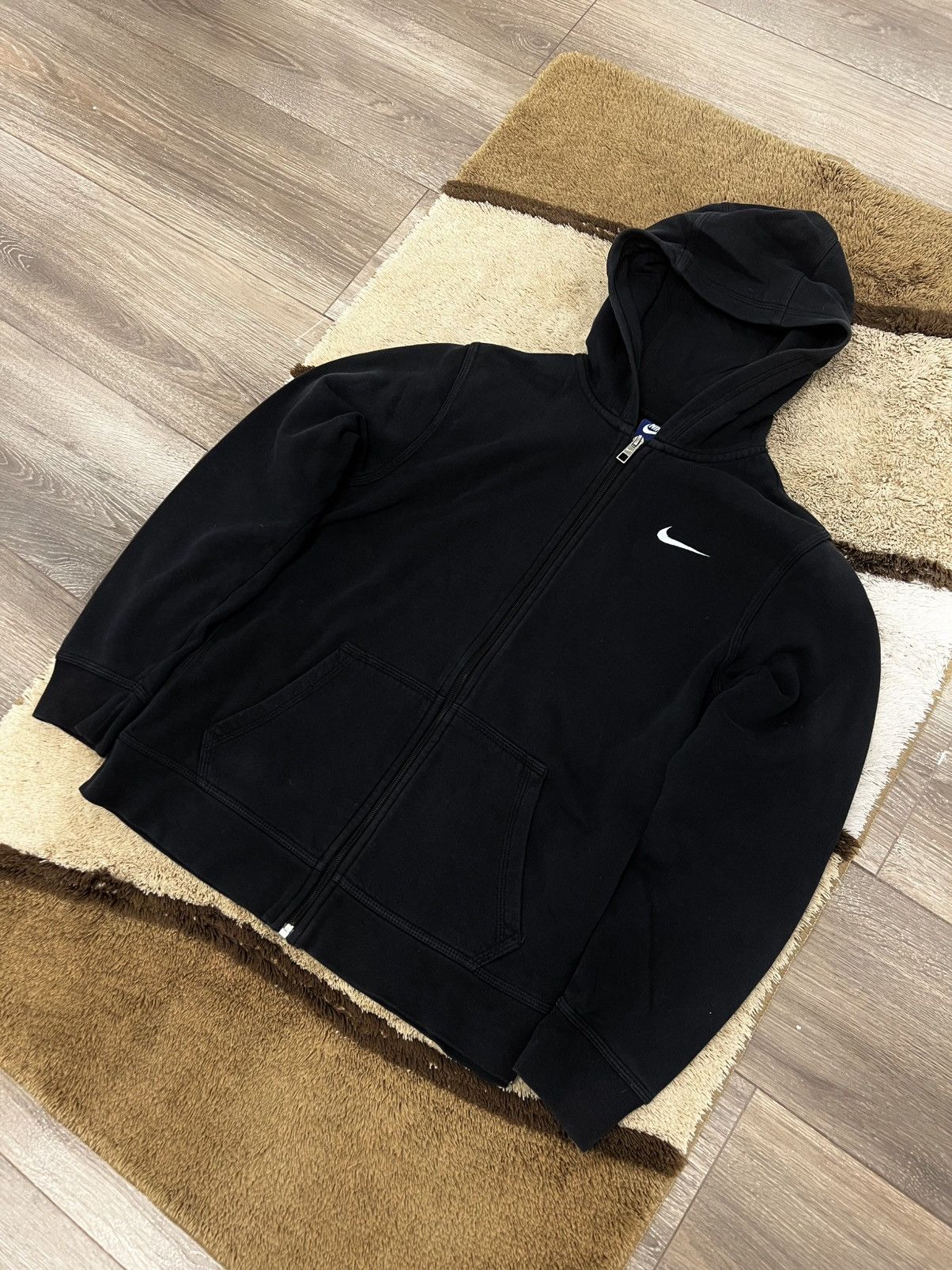 Faded Glory × Nike Vintage Nike Zip up Hoodie black Size US S / EU 44-46 / 1 - 3 Thumbnail