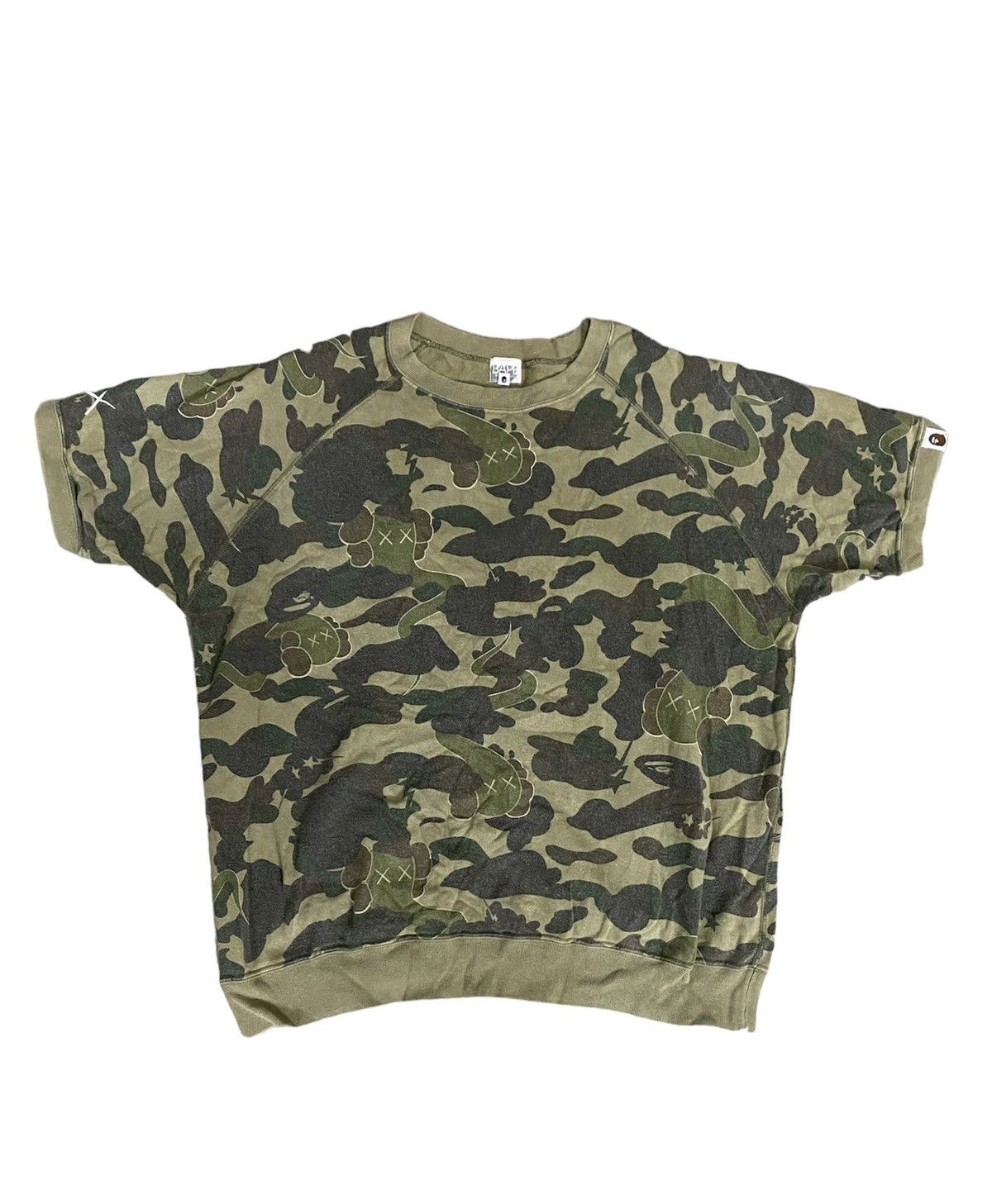 Bape × Kaws 2005 BAPE X KAWS Short sleeve crew neck sweatshirt Size US M / EU 48-50 / 2 - 1 Thumbnail