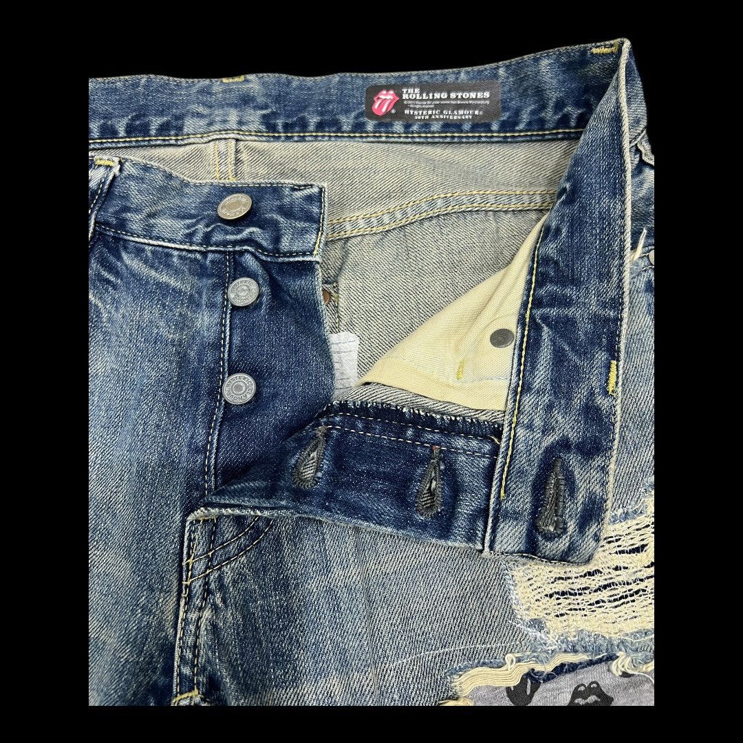 Hysteric Glamour × The Rolling Stones HYSTERIC GLAMOUR X THE ROLLING STONES DISTRESSED DENIM Size US 32 / EU 48 - 13 Thumbnail