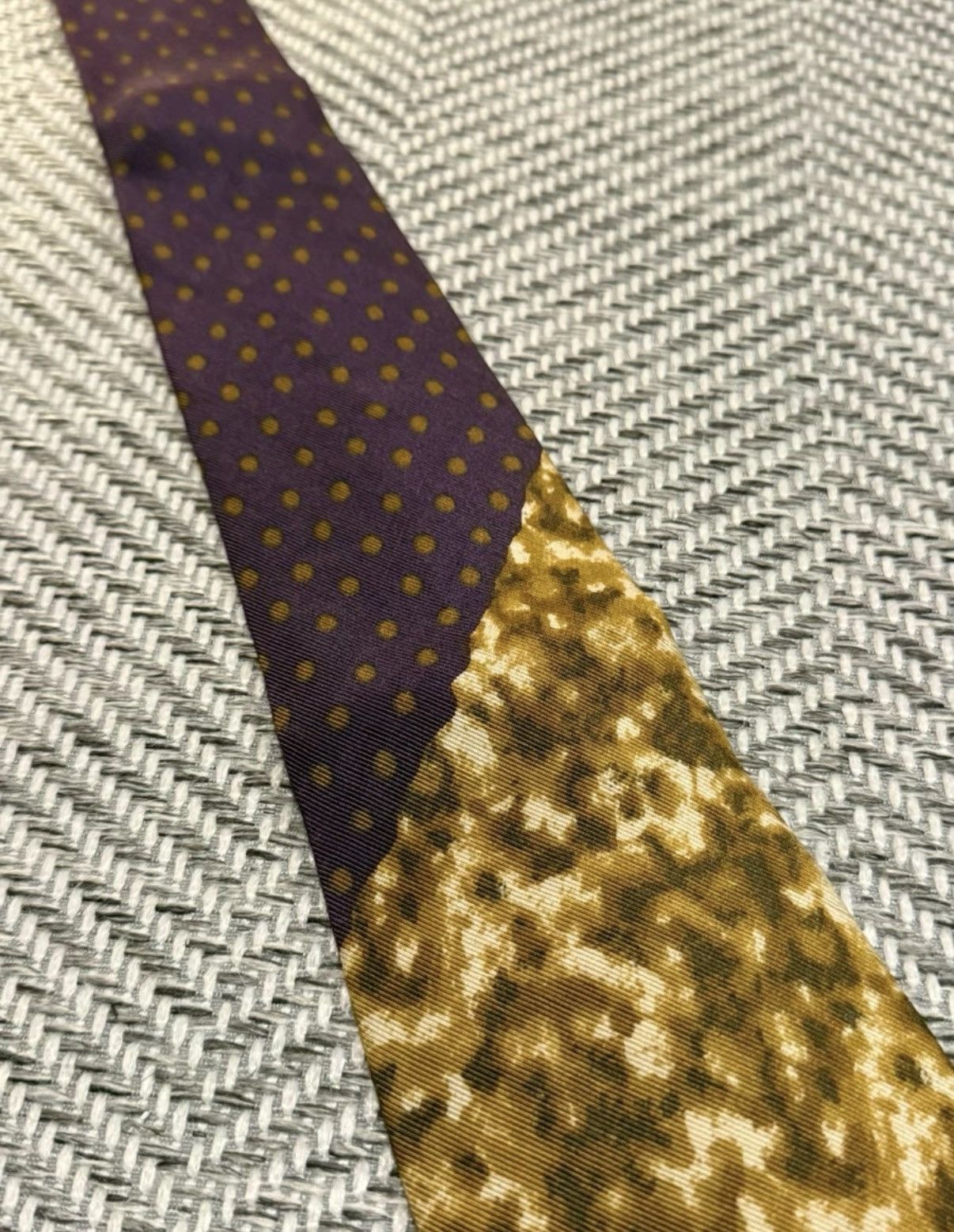 Jean Paul Gaultier Jean Paul Gaultier Polka Dot Patchwork Tie K24 Size ONE SIZE - 3 Thumbnail