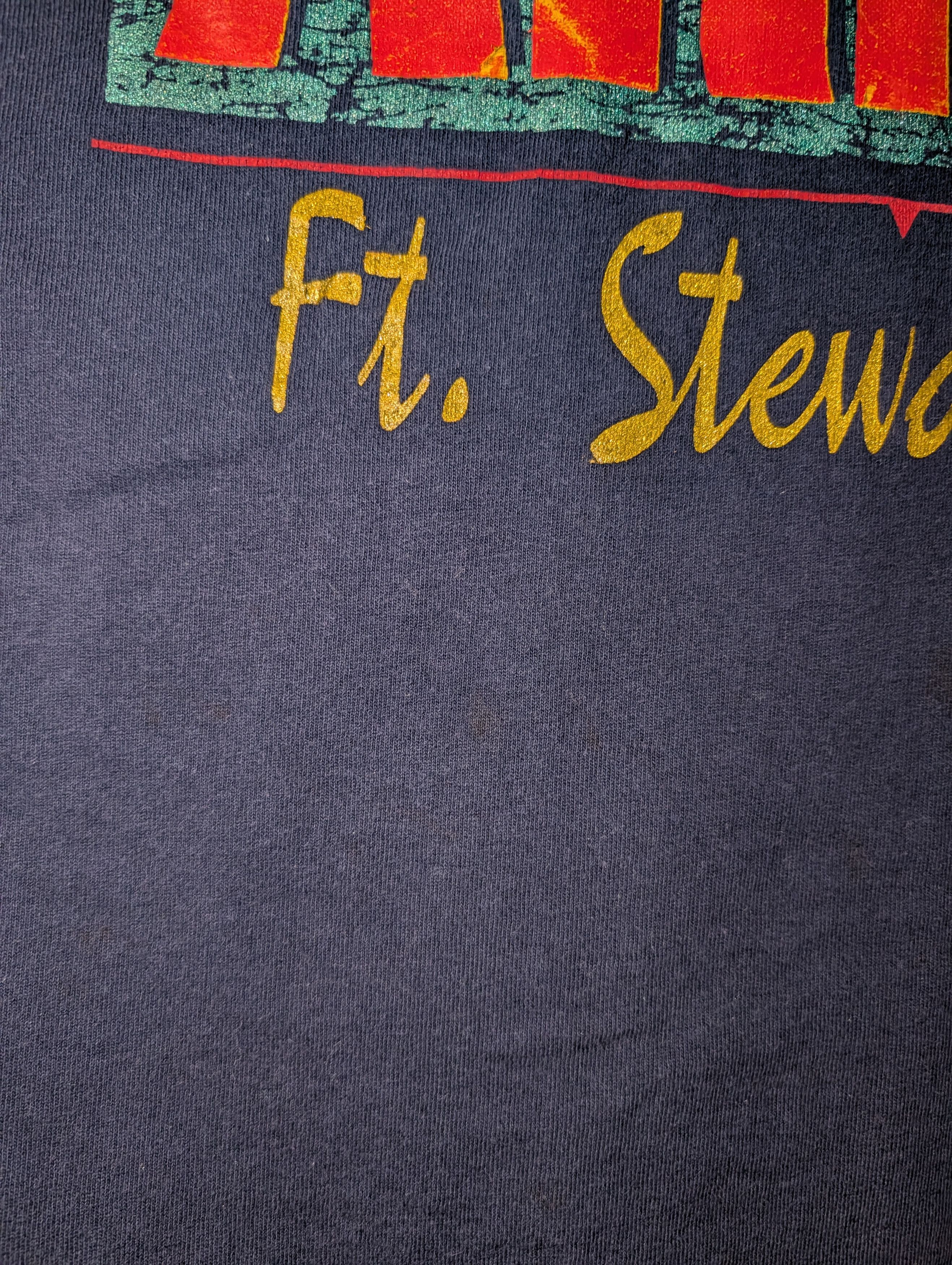 American Trench Vintage Soffe US Army T-Shirt Ft Stewart Georgia Military Size US XL / EU 56 / 4 - 5 Thumbnail