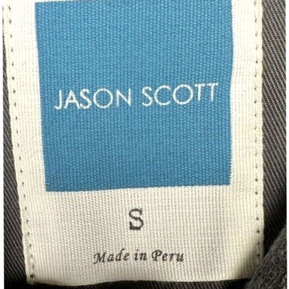 Vintage Jason Scott Shirt Adult Small Grey Flannel Button-Up Long Sleeve Pocket Mens NEW Size US S / EU 44-46 / 1 - 5 Thumbnail