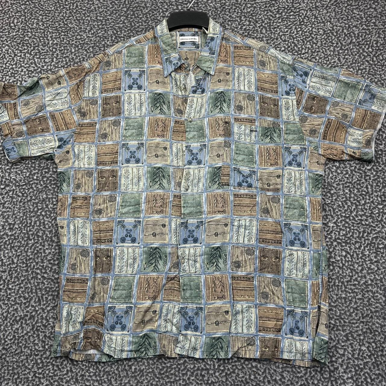 Pierre Cardin Pierre Cardin Shirt Men Geometric Hawaiian Button Up XL Size US XL / EU 56 / 4 - 1 Thumbnail