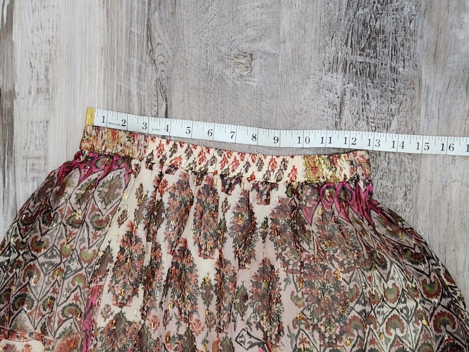 Kiko Kostadinov RD KOKO Skirt Small Lined Elastic Waist Tiered Shimmer Size 28" / US 6 / IT 42 - 6 Thumbnail